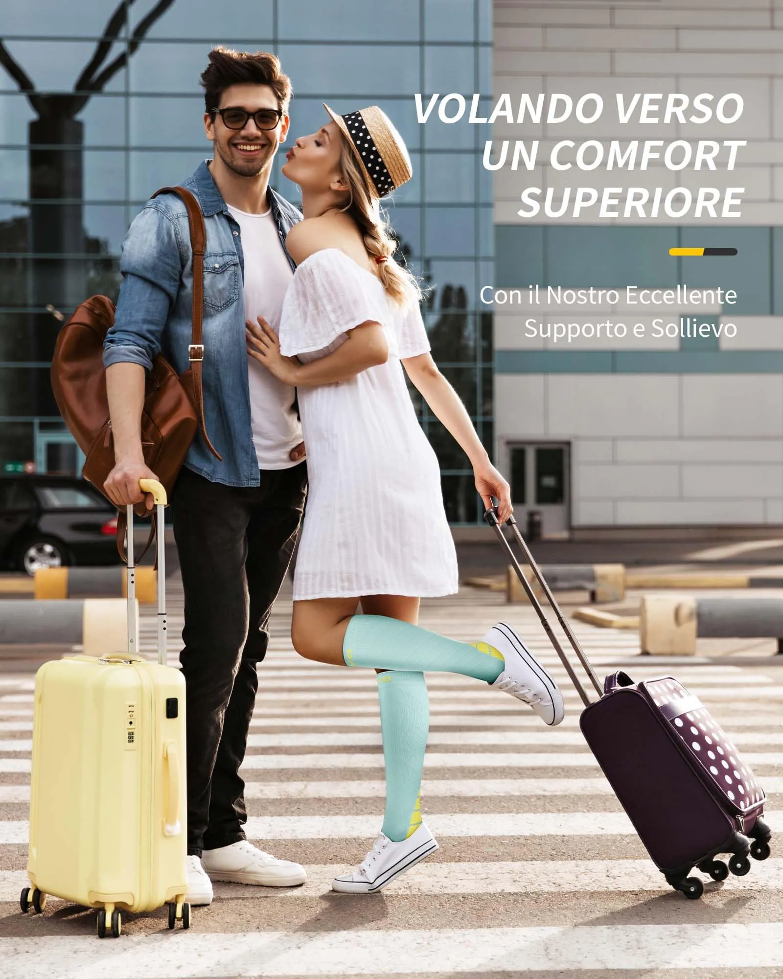 CAMBIVO Calze Compressione Graduata 20-30mmHg per Donna e Uomo, 2 Paia - immagine 6