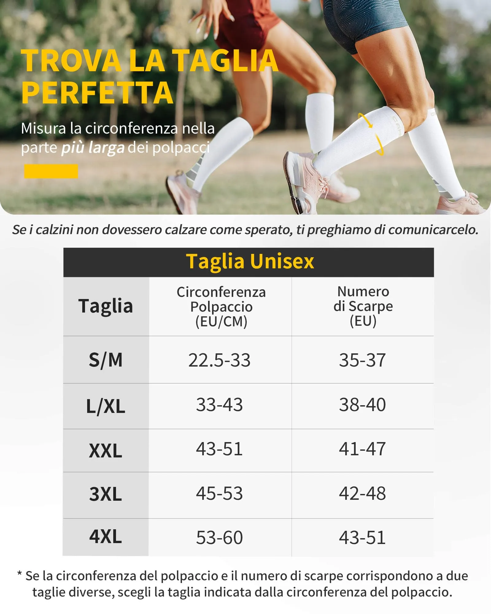 CAMBIVO Calze Compressione Graduata 20-30mmHg per Donna e Uomo, 2 Paia - immagine 2