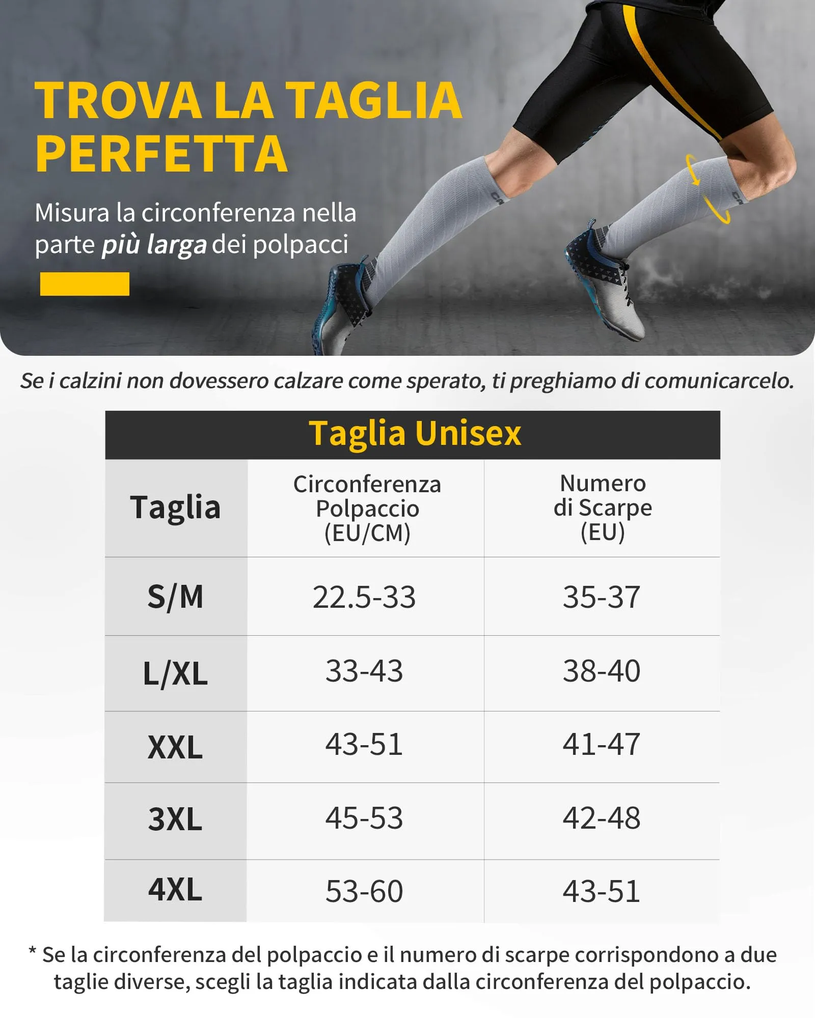 CAMBIVO Calze Compressione Graduata 20-30mmHg, 2 Paia, Donna e Uomo - immagine 2