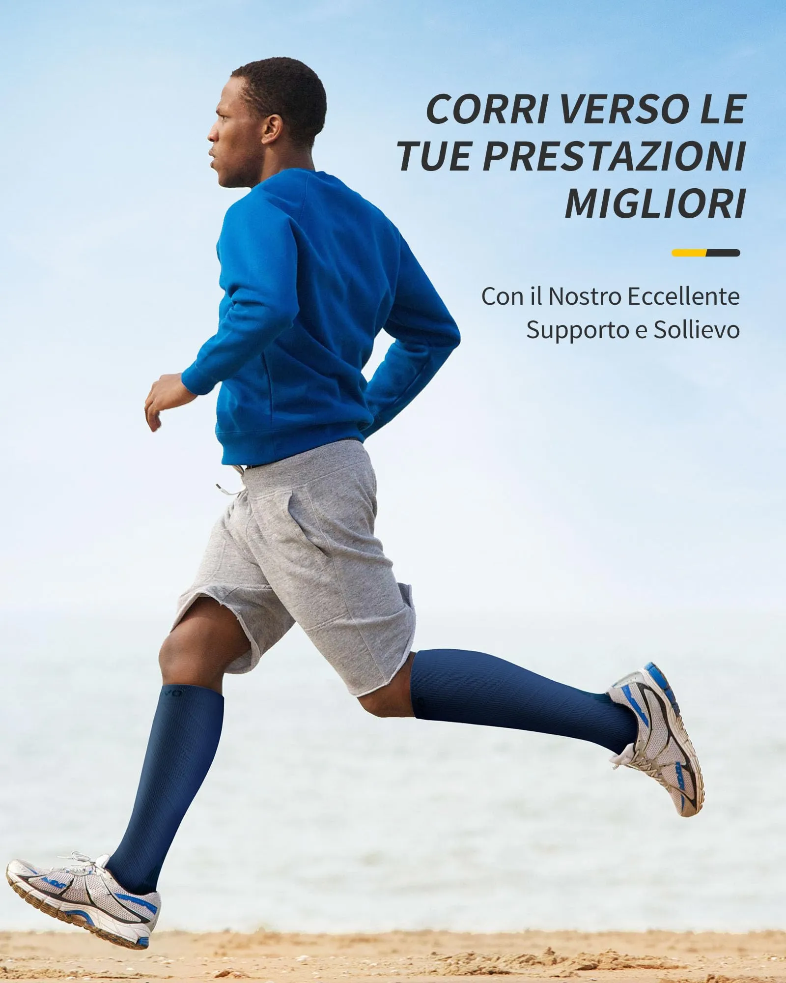 CAMBIVO Calze Compressione Graduata 20-30mmHg per Donna e Uomo, 2 Paia - immagine 5