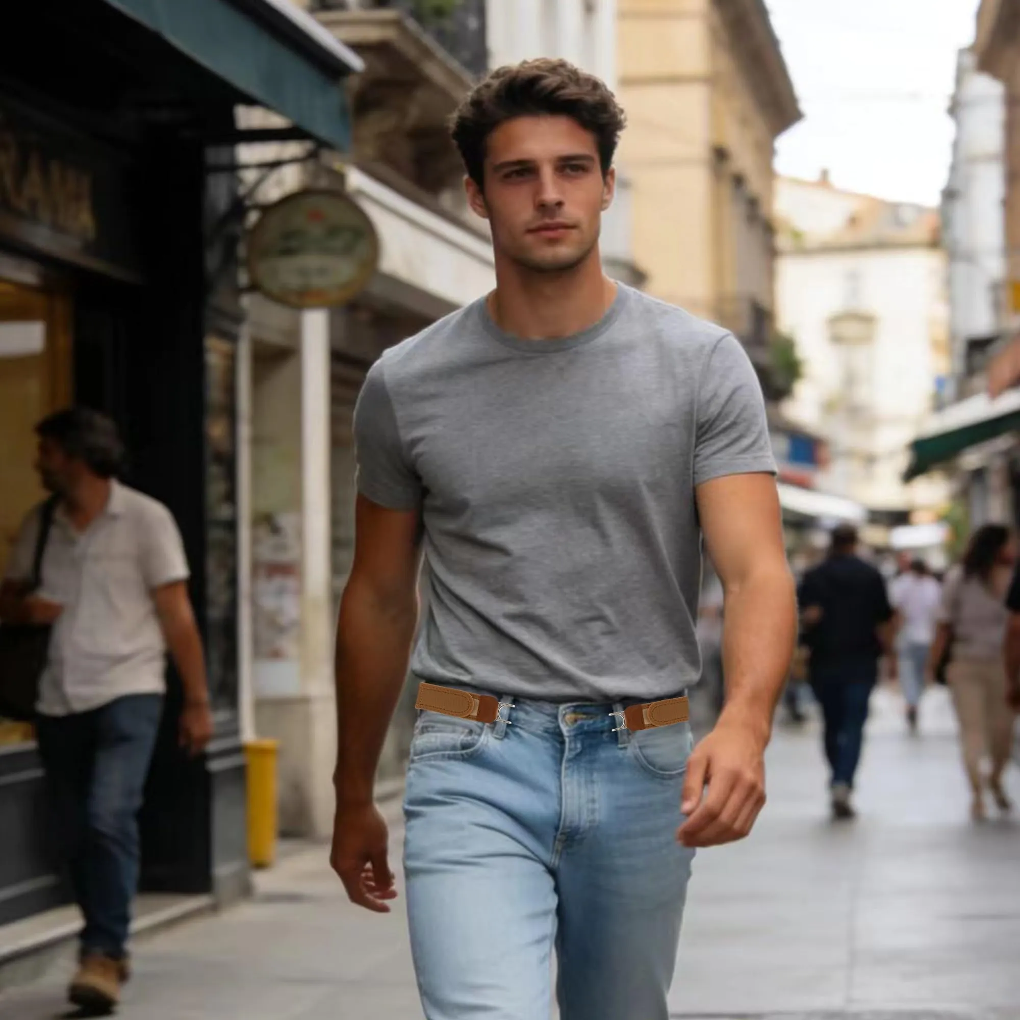 Dreaku Cintura Elastica Tattica Senza Fibbia per Uomo e Donna - immagine 7