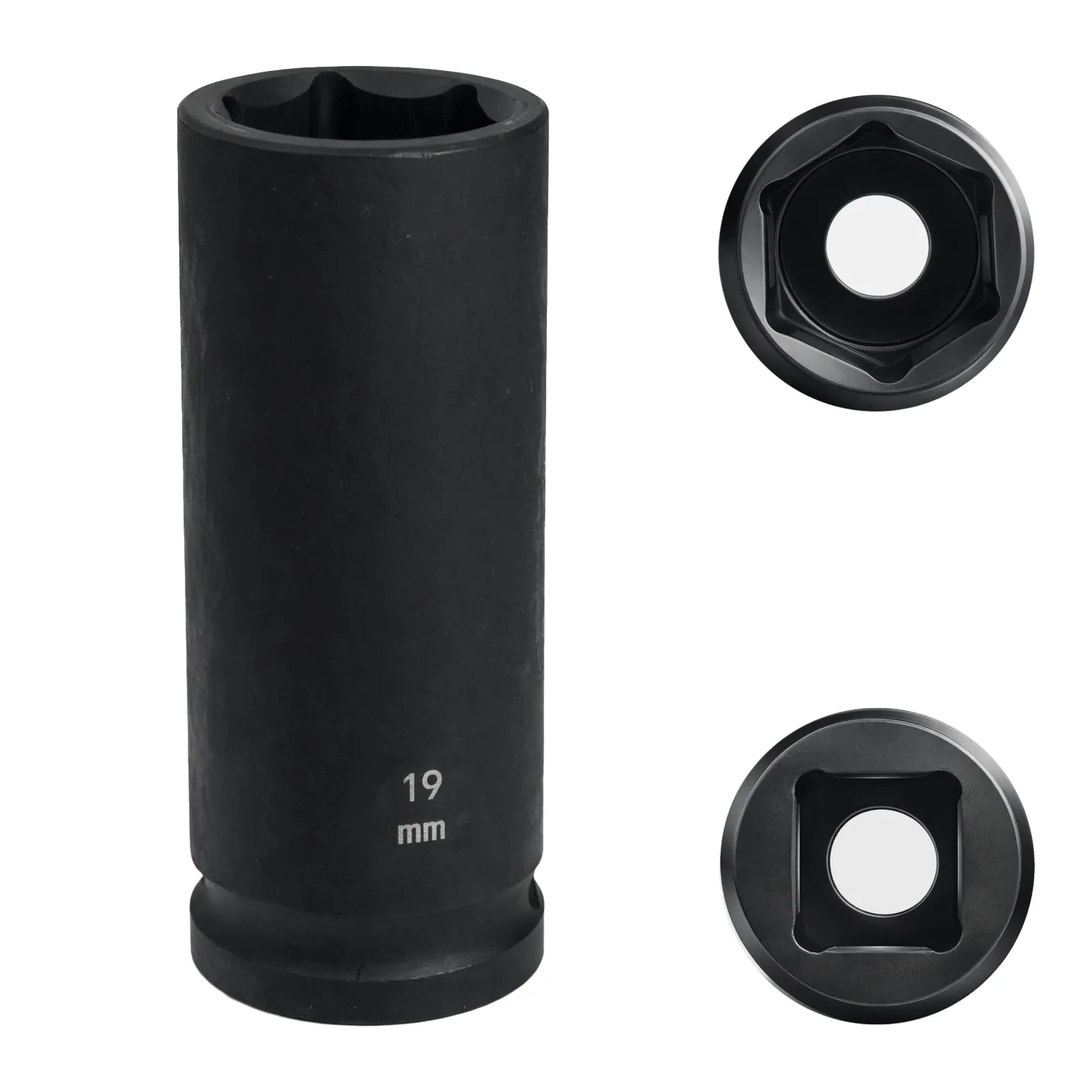 Flewdart Bussola Lunga Esagonale 1/2" 19mm in Acciaio al Cromo Molibdeno, Lunghezza 78mm - immagine 1