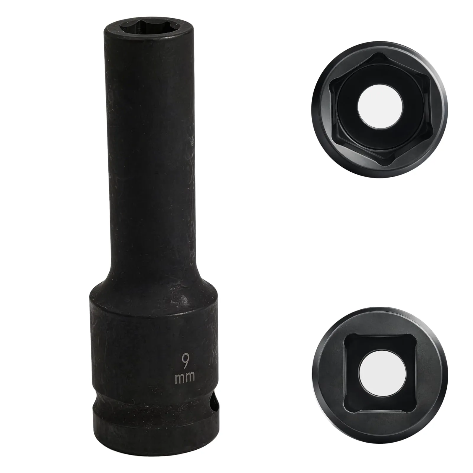 Flewdart Bussola Lunga Esagonale 1/2" 9mm, Acciaio al Cromo Molibdeno, Lunghezza 78mm - immagine 1