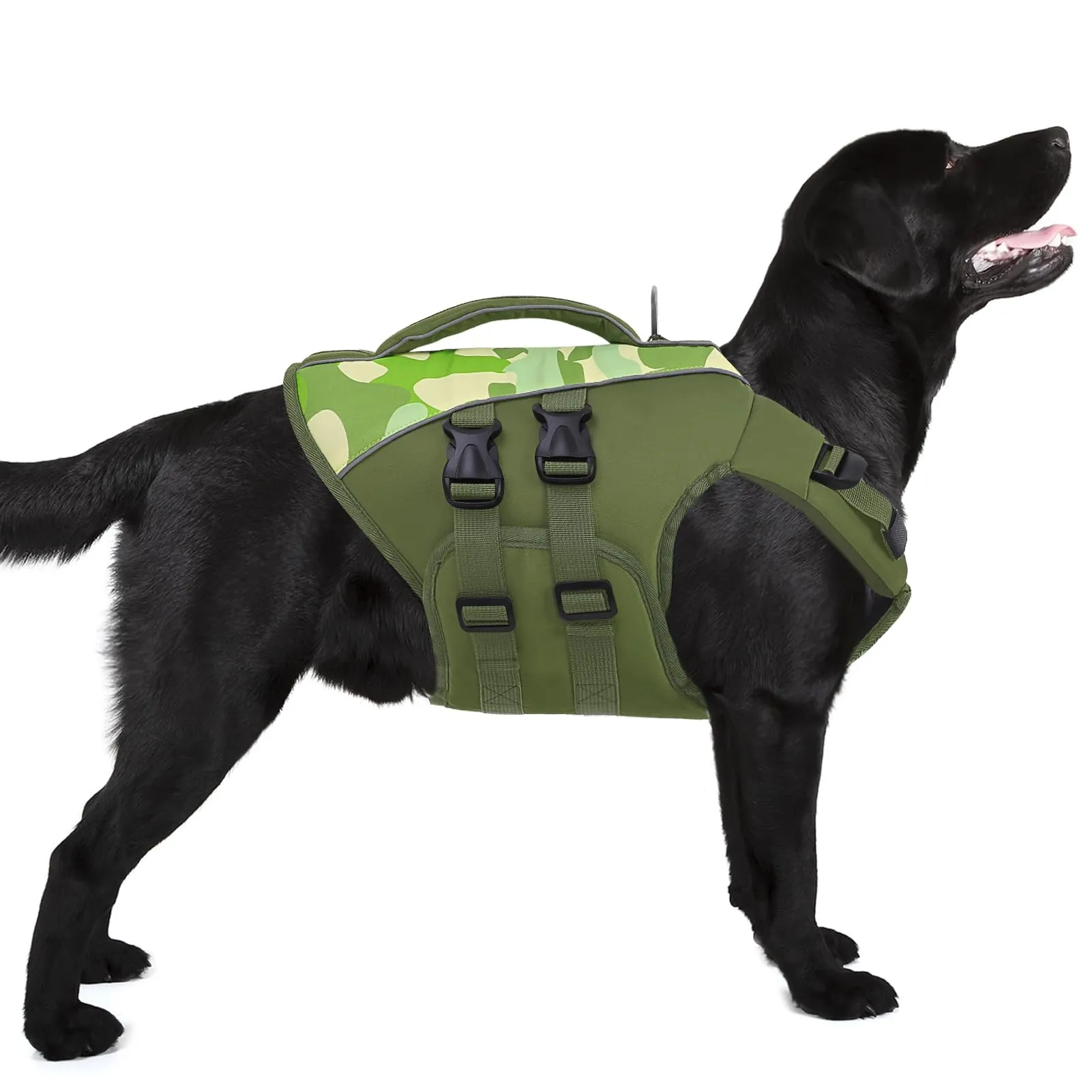 Queenmore Salvagente per Cani Taglia XXL, Verde-Camo - immagine 1