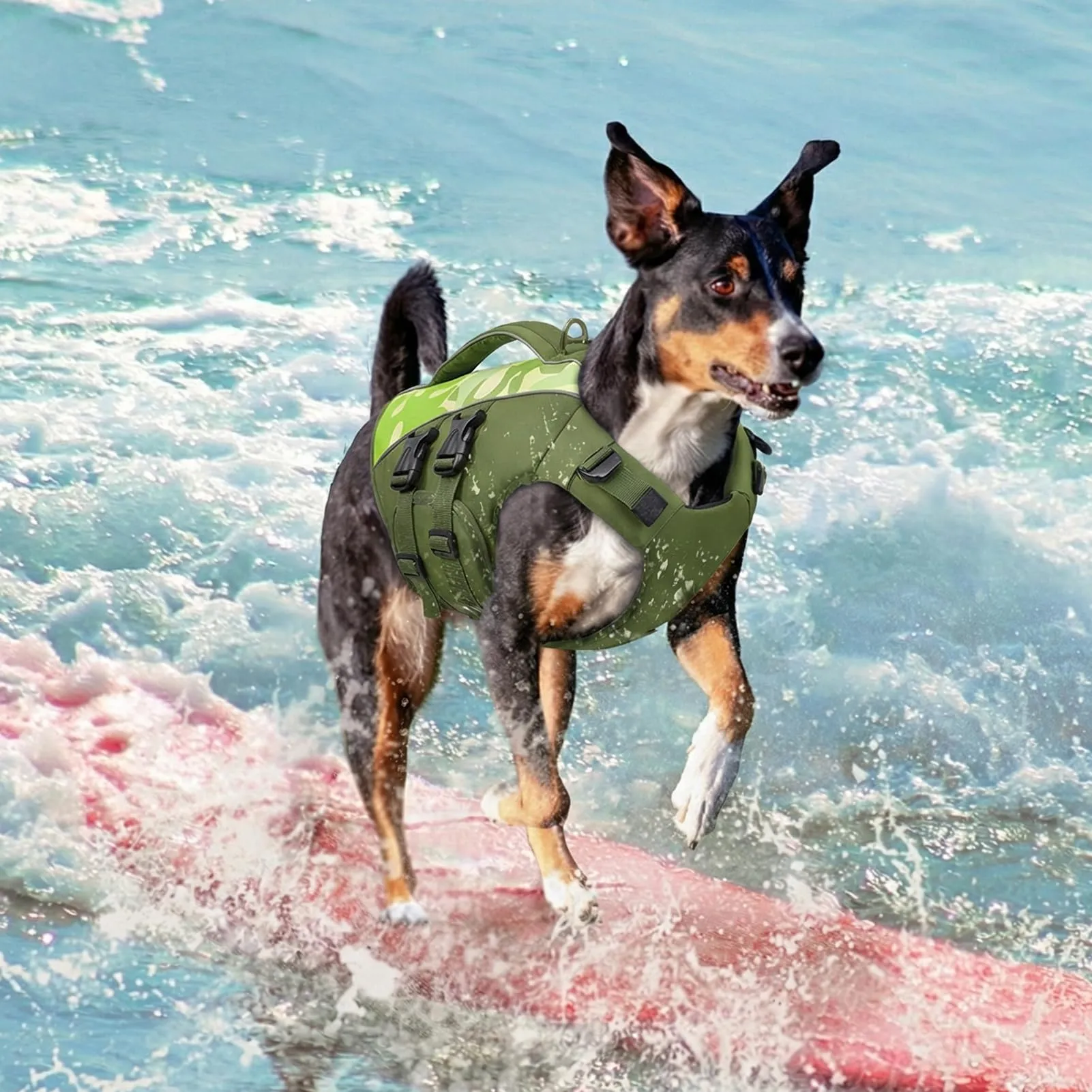 Queenmore Salvagente per Cani Taglia XXL, Verde-Camo - immagine 7