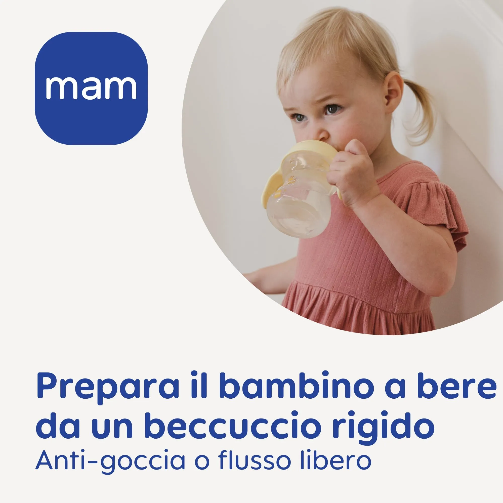 MAM Learn to Drink Cup, 190 ml, Azzurro - immagine 2