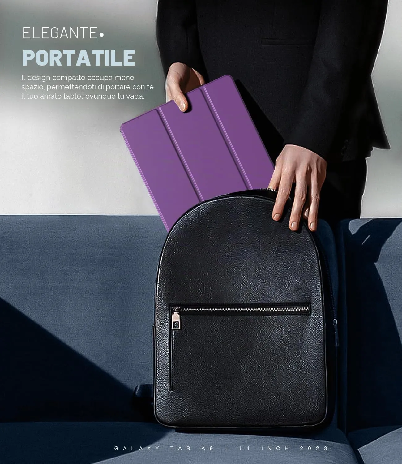 TiMOVO Cover per Samsung Galaxy Tab A11+/A9+ 11" (2025/2023), Viola Profondo - immagine 7