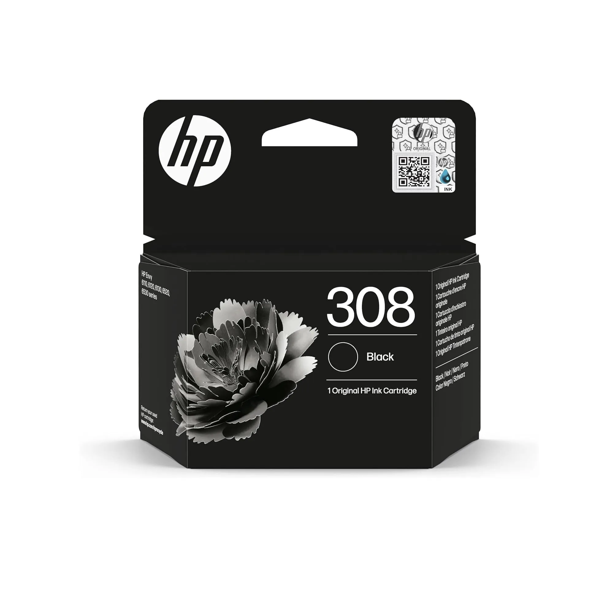 HP 308 Nero Cartuccia Inchiostro Originale - immagine 1