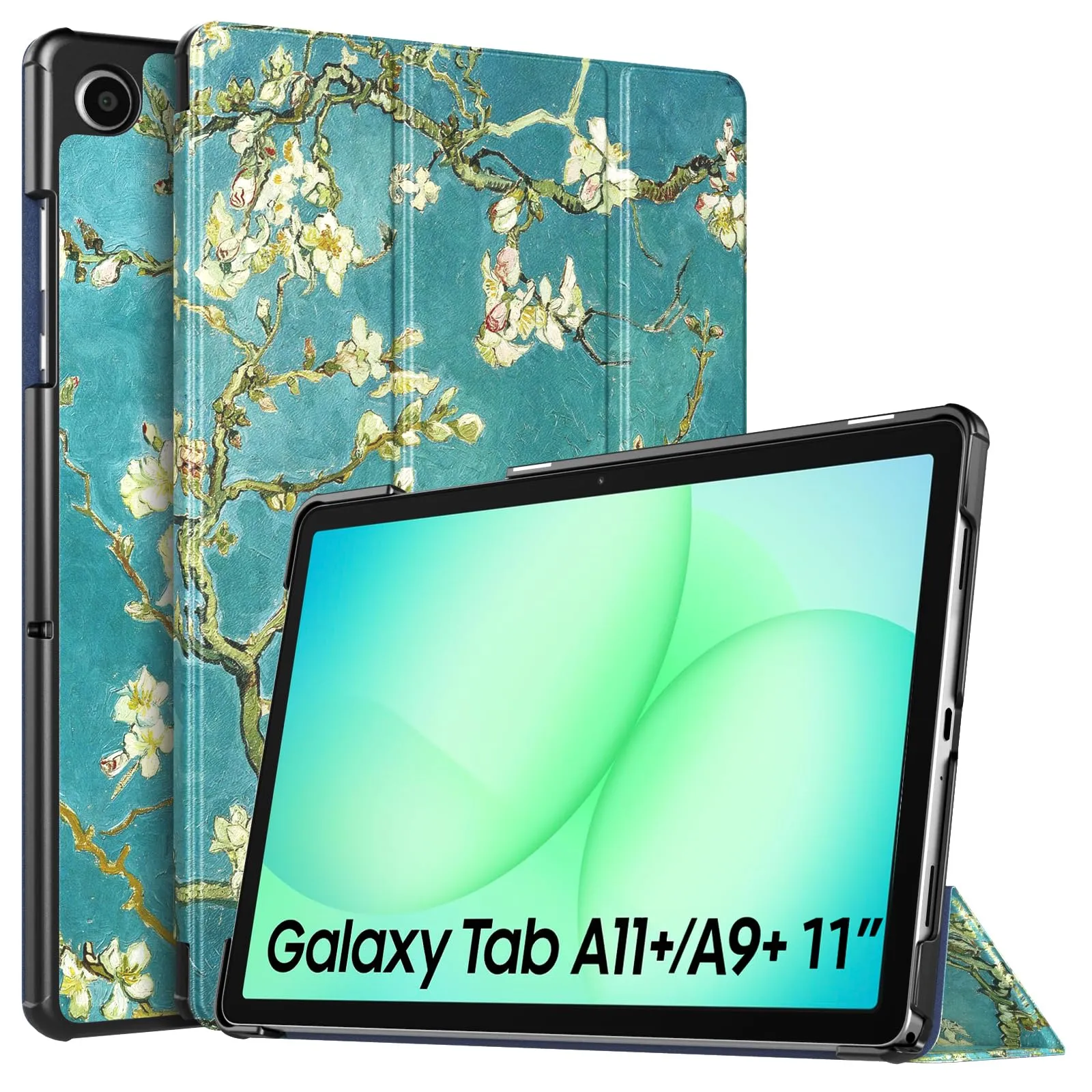 TiMOVO Cover per Samsung Galaxy Tab A11+/A9+ 11", Albicocchi in fiore - immagine 1