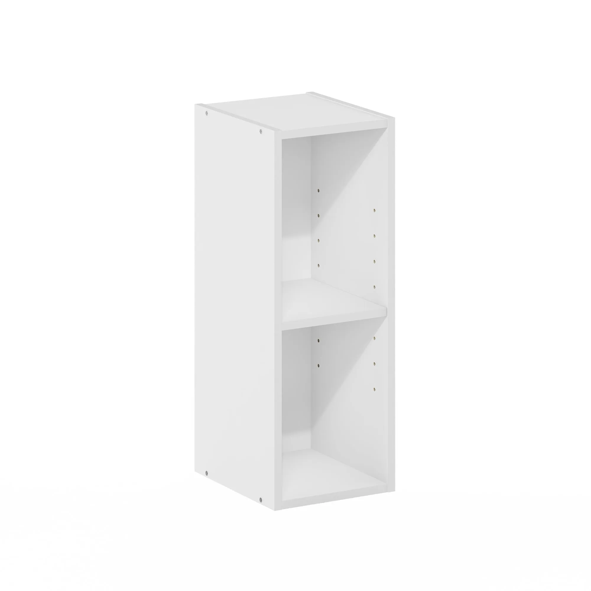 Furinno Fulda libreria salvaspazio a 2 ripiani, larghezza 20 cm, bianco - immagine 6