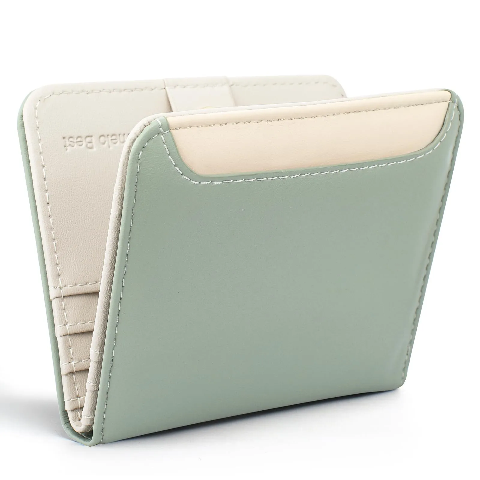 Pomelo Best Portafoglio da Donna Piccolo in Pelle PU con Blocco RFID, Verde Avocado - immagine 1