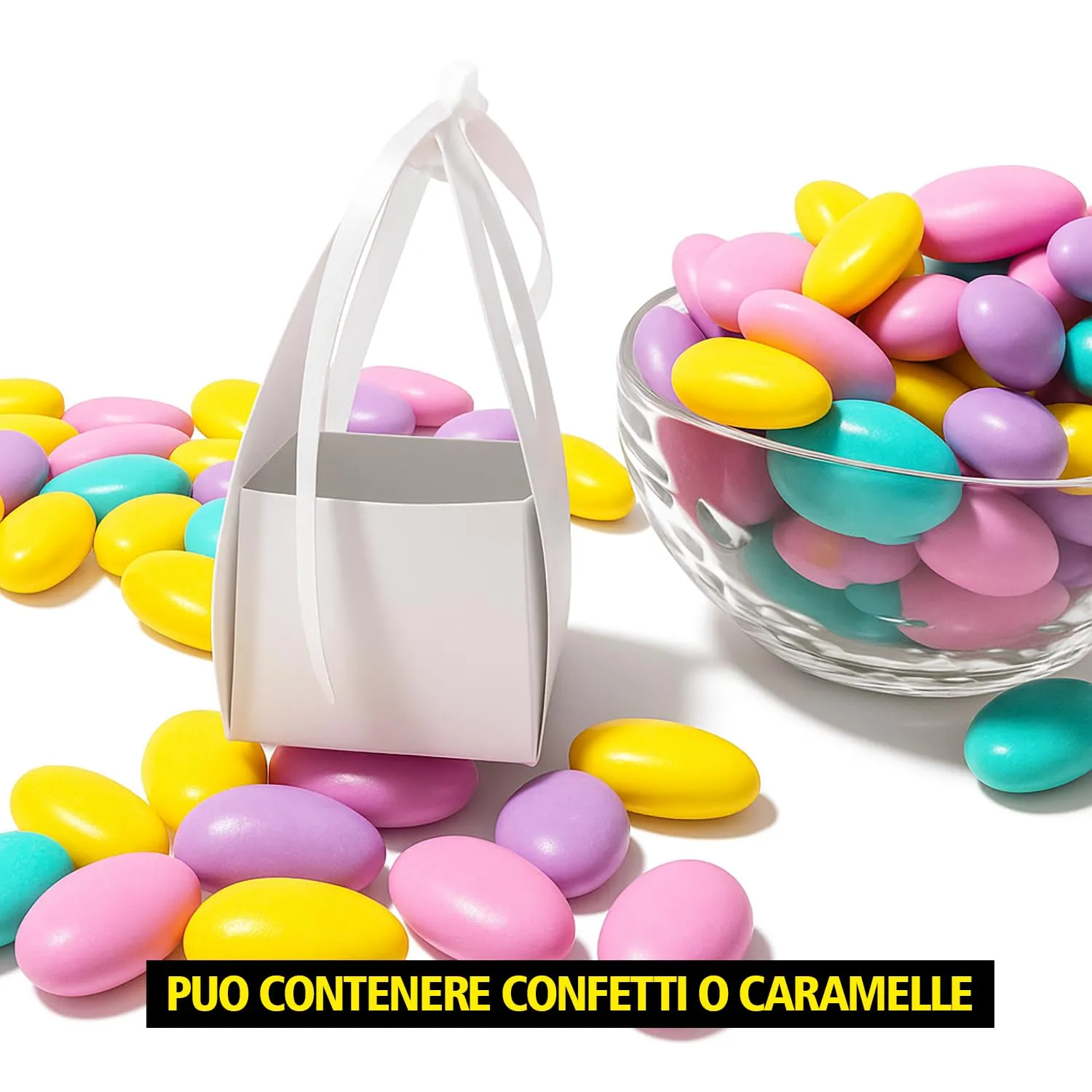 Mr Pubblicità - 30 Scatoline Portaconfetti con Nastrini Personalizzate (Leoncino) - immagine 6