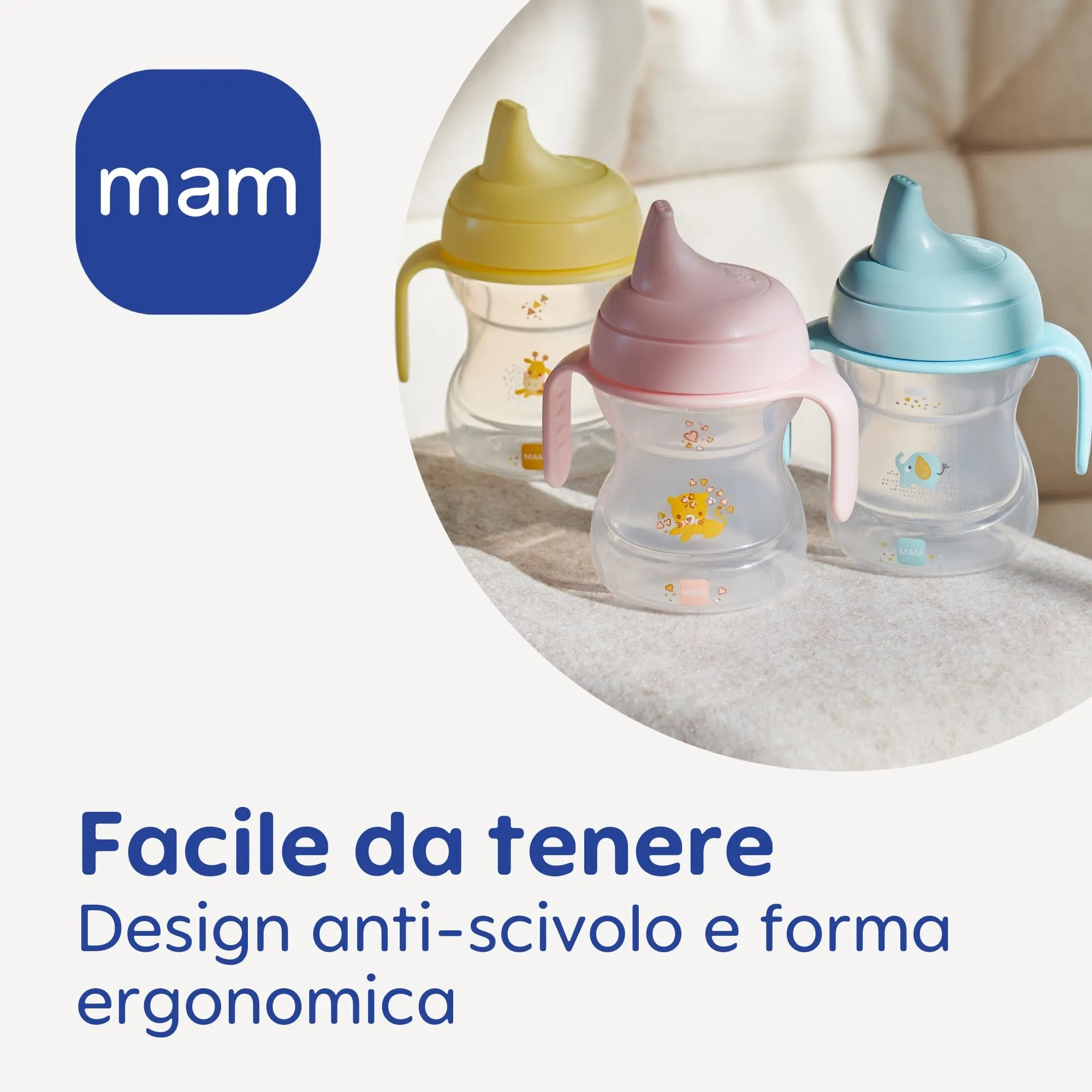 MAM Learn to Drink Cup 190 ml, Neutro - immagine 3