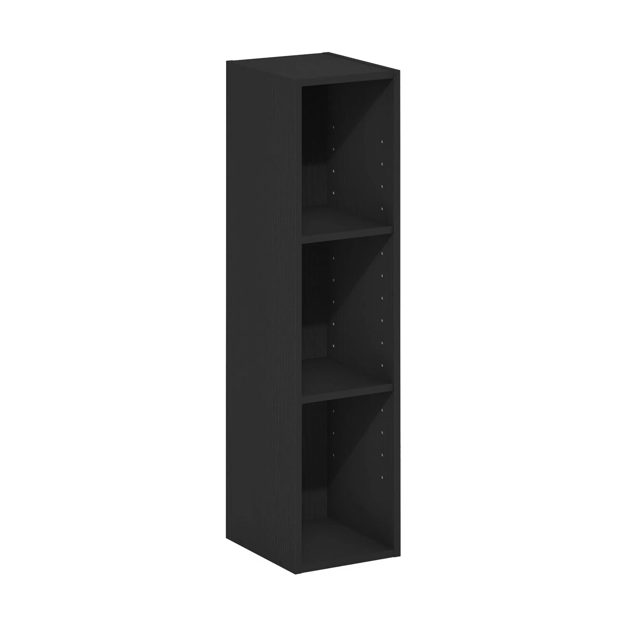Furinno Fulda Libreria salvaspazio a 3 ripiani, 20 cm, Legno Nero - immagine 8