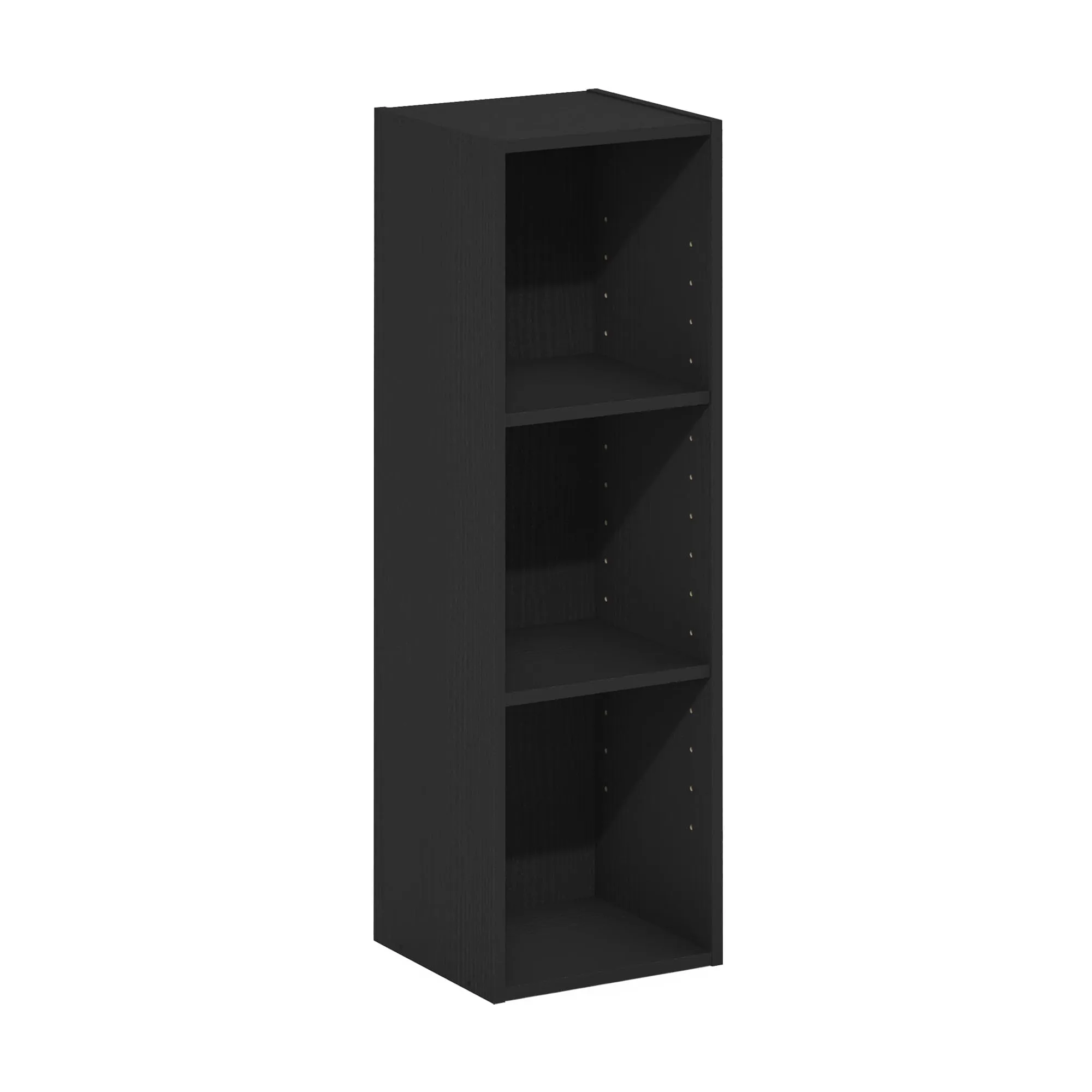 Furinno Fulda Libreria Salvaspazio a 3 Ripiani, 25 cm, Legno Nero - immagine 7