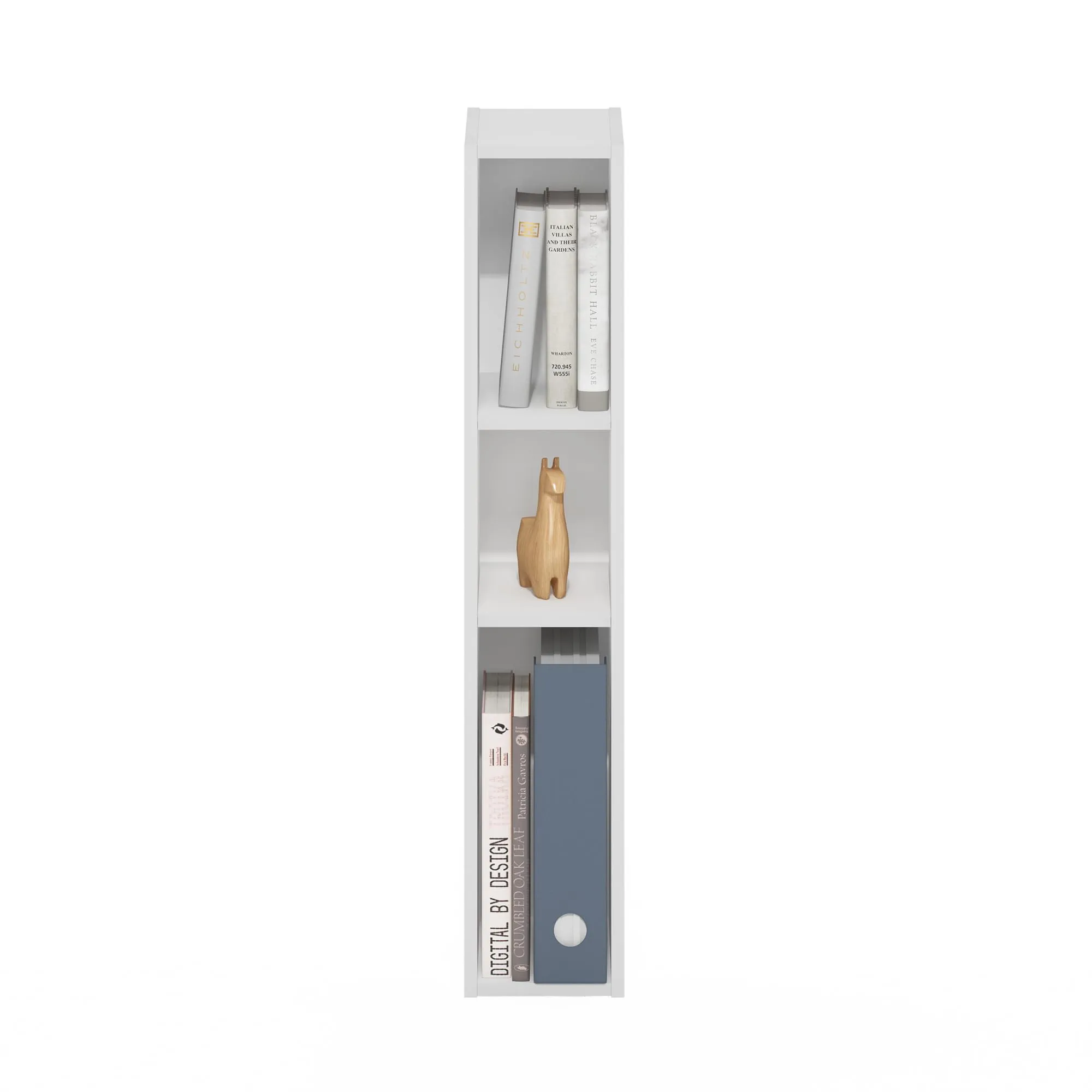 Furinno Fulda Libreria Salvaspazio a 3 Ripiani, 15 cm, Bianco - immagine 7