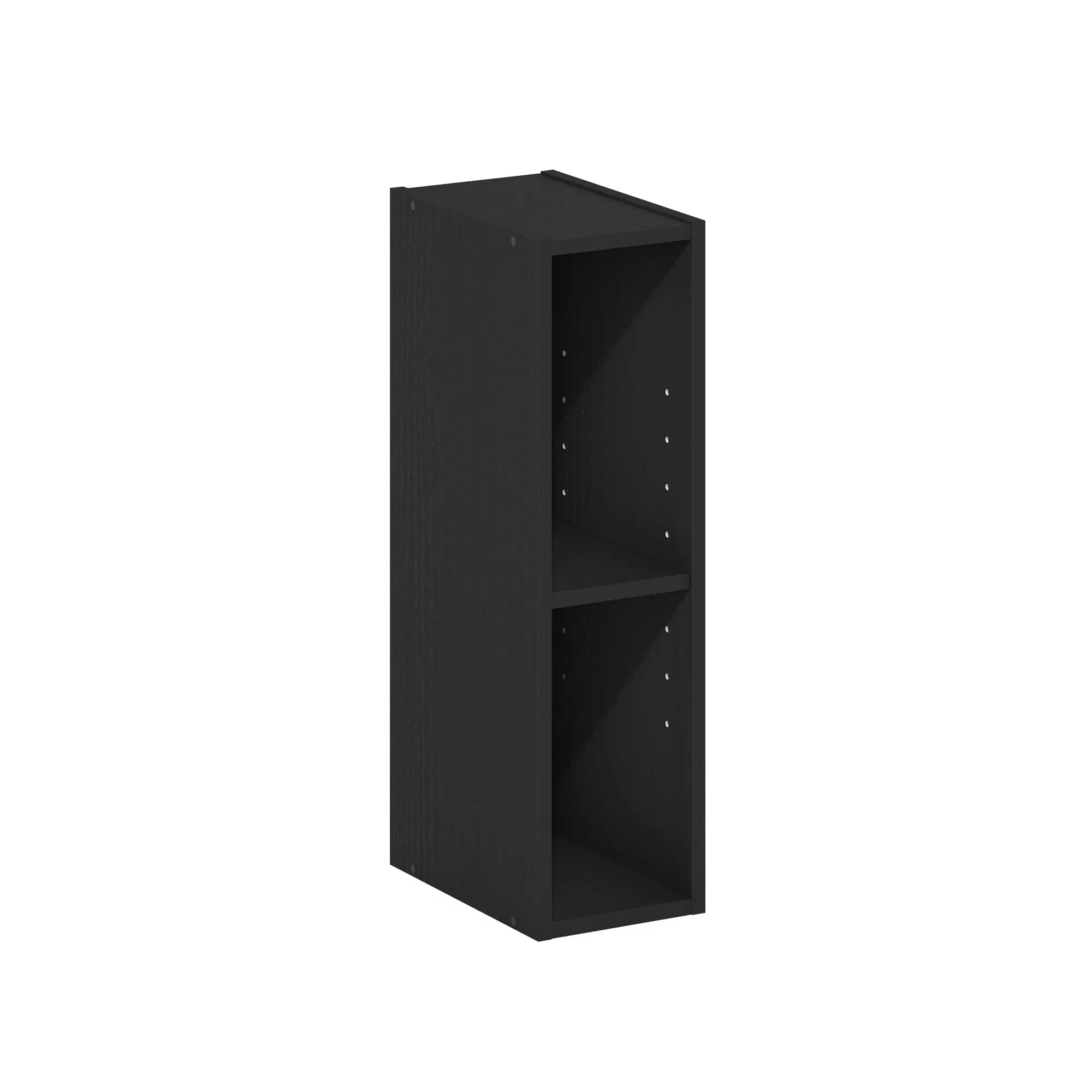 Furinno Fulda Libreria salvaspazio a 2 ripiani, 15 cm, Legno Nero - immagine 2