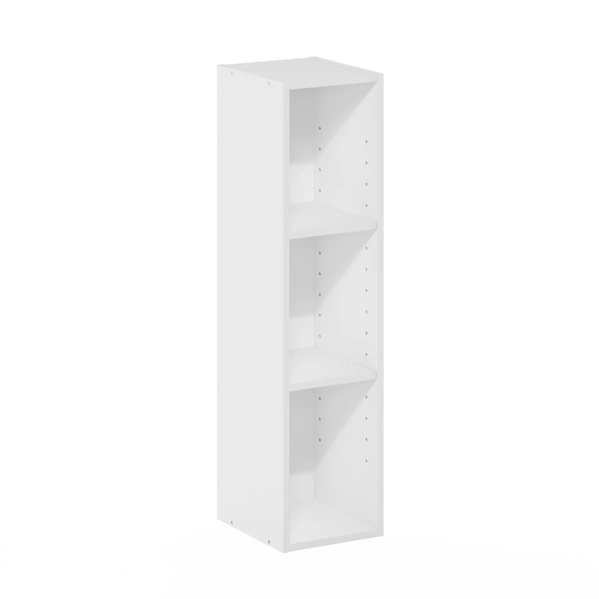 Furinno Fulda libreria salvaspazio a 3 ripiani, 20 cm, bianco - immagine 7