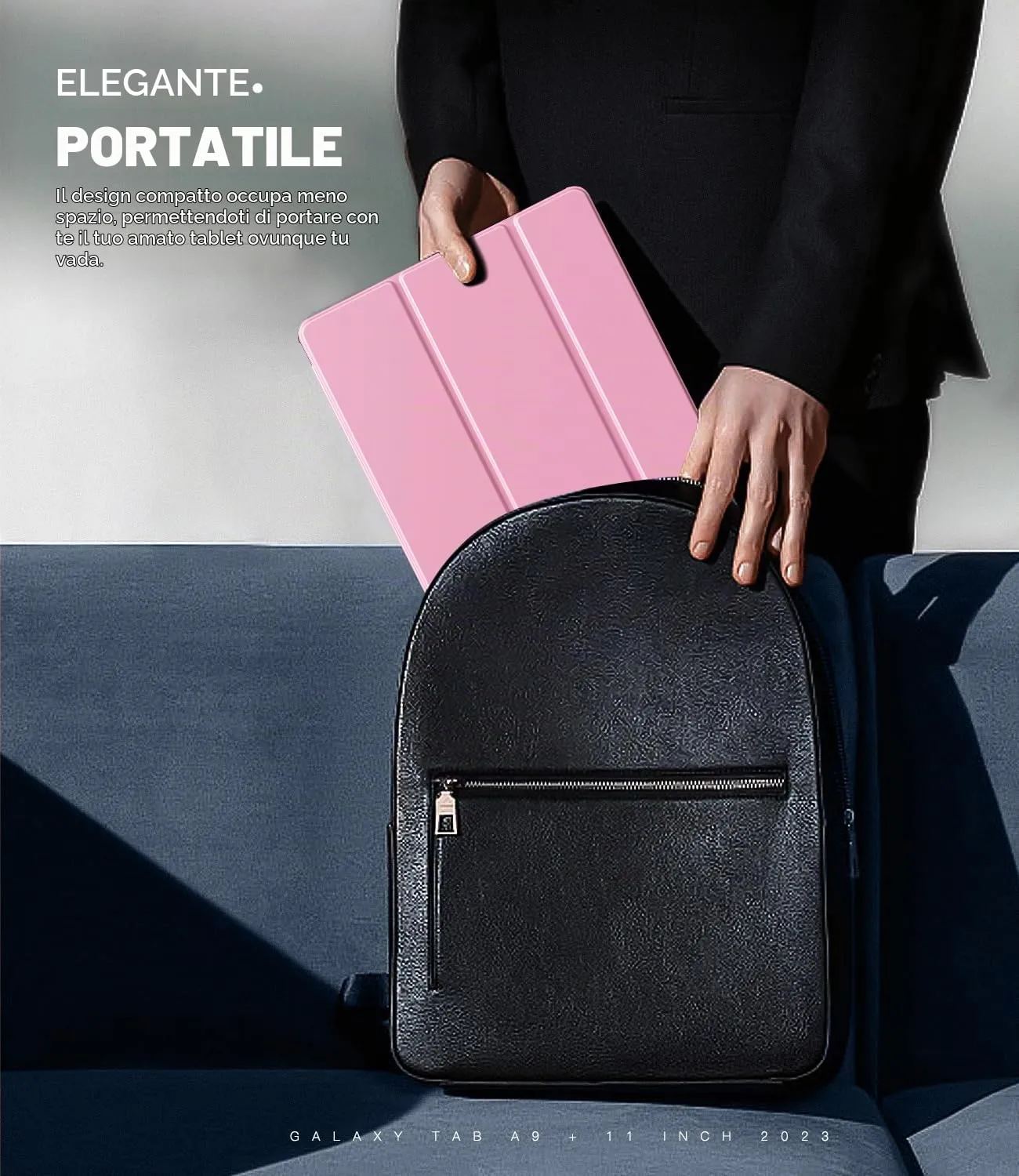 TiMOVO Cover per Samsung Galaxy Tab A11+/A9+ 11" (2023/2025), Fiore Rosa - immagine 7