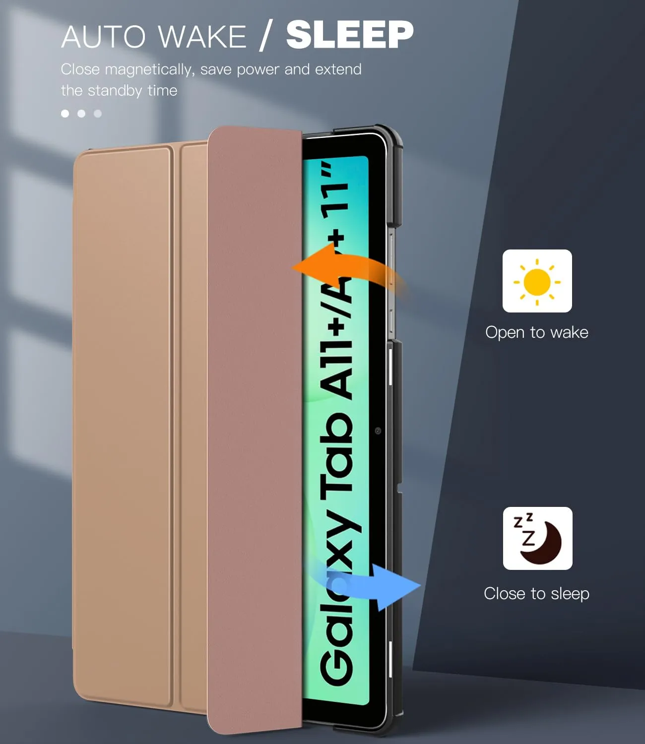 TiMOVO Cover per Samsung Galaxy Tab A11+ 11" (2025), Latte Caffè - immagine 5