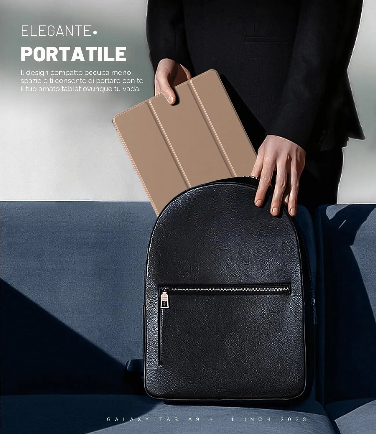 TiMOVO Cover per Samsung Galaxy Tab A11+ 11" (2025), Latte Caffè - immagine 7