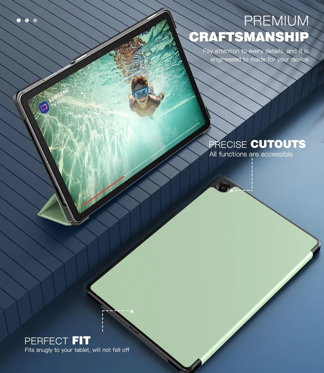TiMOVO Cover per Samsung Galaxy Tab A11+ / A9+ 11" (2025/2023), Verde - immagine 4