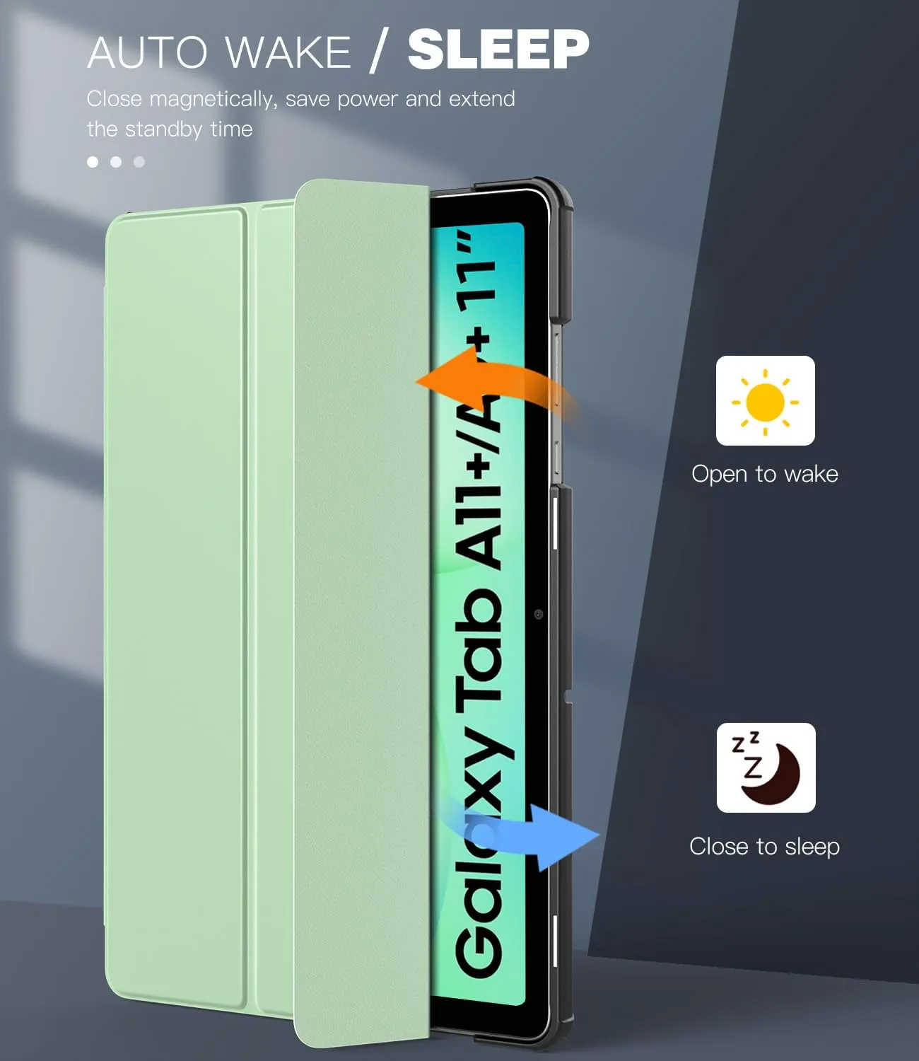 TiMOVO Cover per Samsung Galaxy Tab A11+ / A9+ 11" (2025/2023), Verde - immagine 5