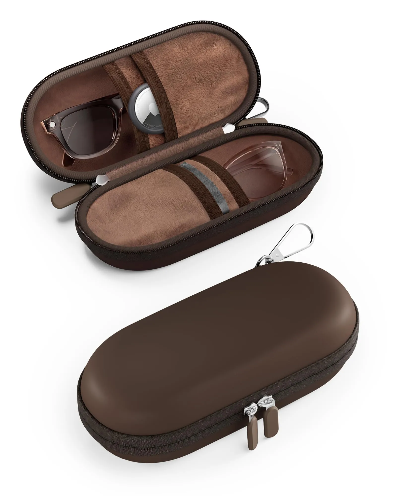 ProCase Custodia per 2 paia di occhiali da sole, Cioccolato - immagine 1