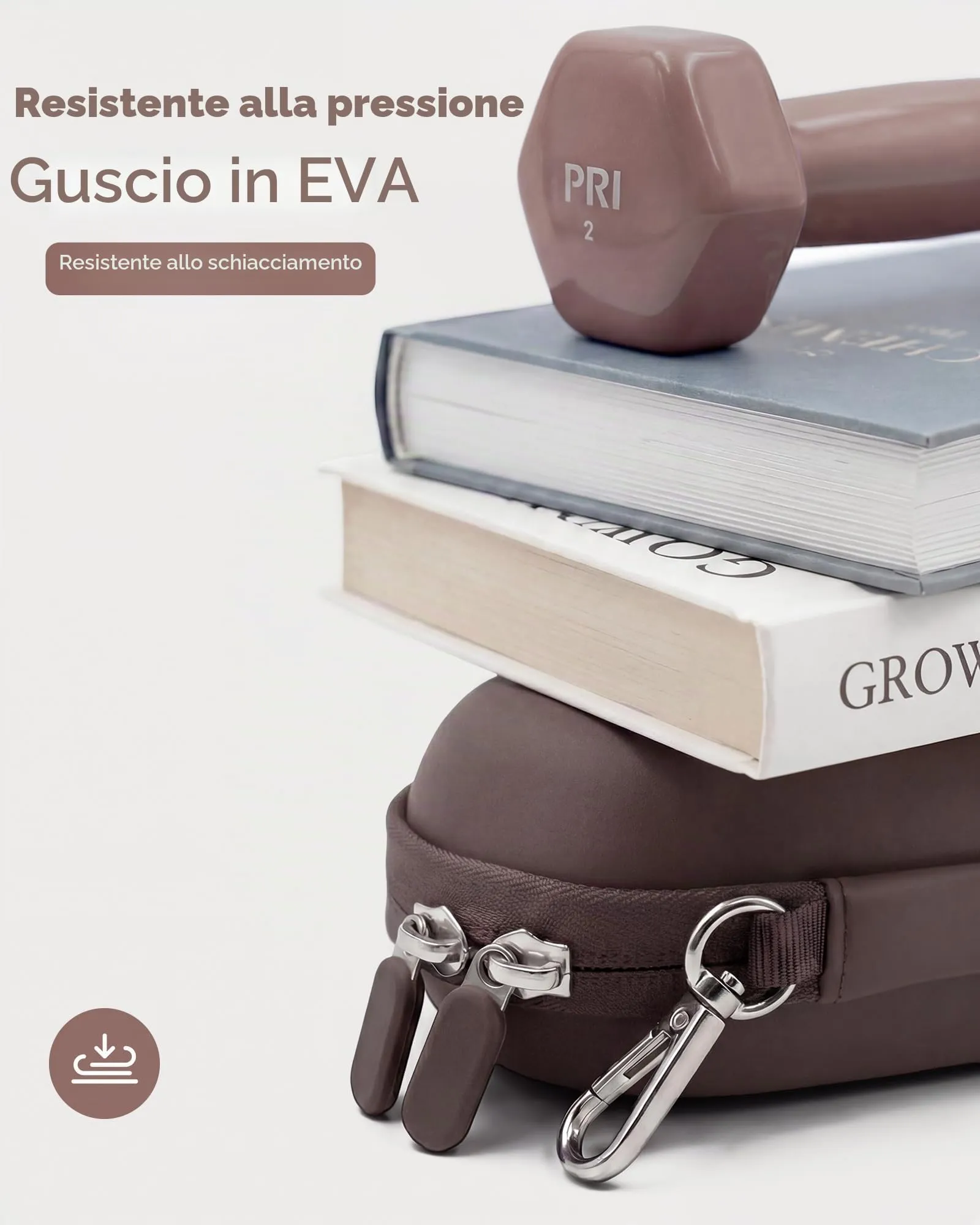 ProCase Custodia per 2 paia di occhiali da sole, Cioccolato - immagine 7