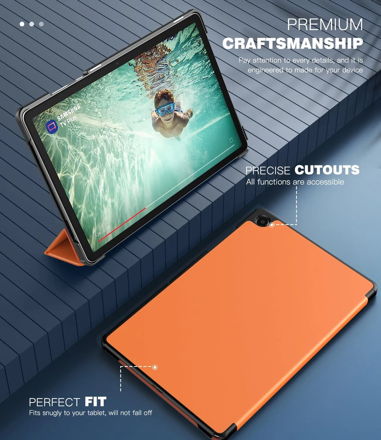 TiMOVO Cover per Samsung Galaxy Tab A11+/A9+ 11" (2025/2023), Giallo Mandorla - immagine 4