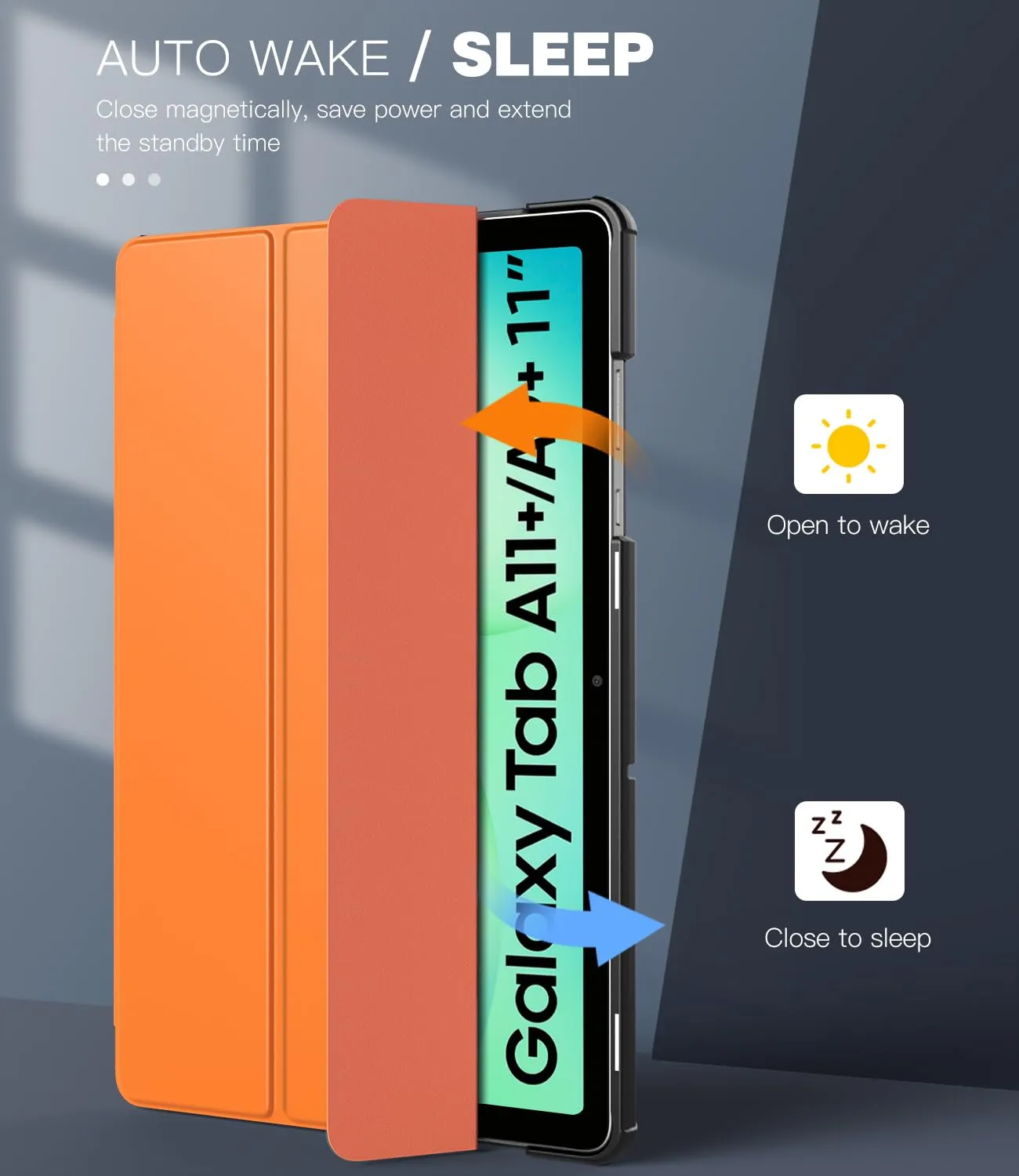 TiMOVO Cover per Samsung Galaxy Tab A11+/A9+ 11" (2025/2023), Giallo Mandorla - immagine 5