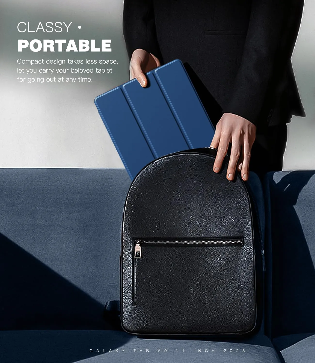 TiMOVO Cover per Samsung Galaxy Tab A11+ / A9+ 11" (2025/2023), Blu Marino - immagine 7