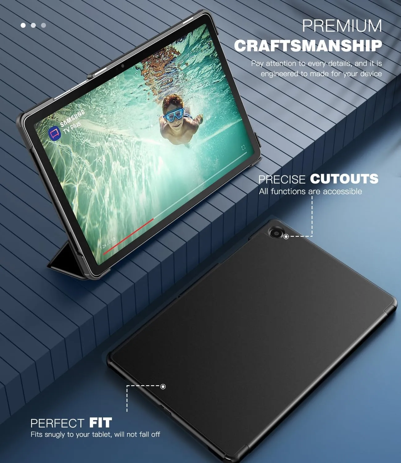 TiMOVO Cover per Samsung Galaxy Tab A11+ 11" (2025), Nero - immagine 4