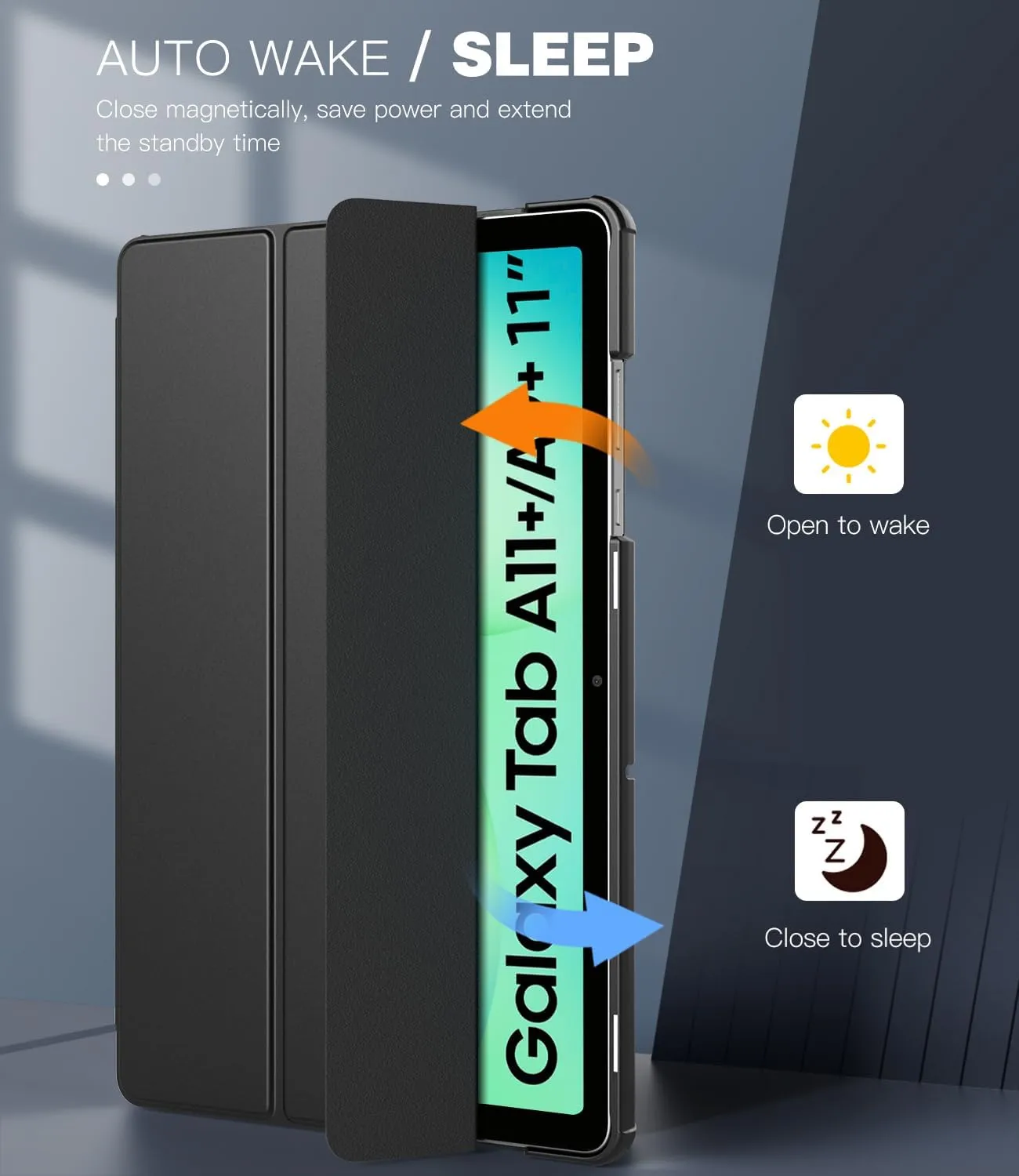 TiMOVO Cover per Samsung Galaxy Tab A11+ 11" (2025), Nero - immagine 5