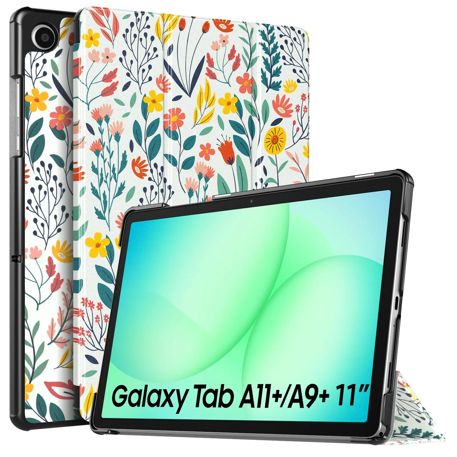 TiMOVO Cover for Samsung Galaxy Tab A11+ / A9+ 11" (2025/2023), Fiori - immagine 1