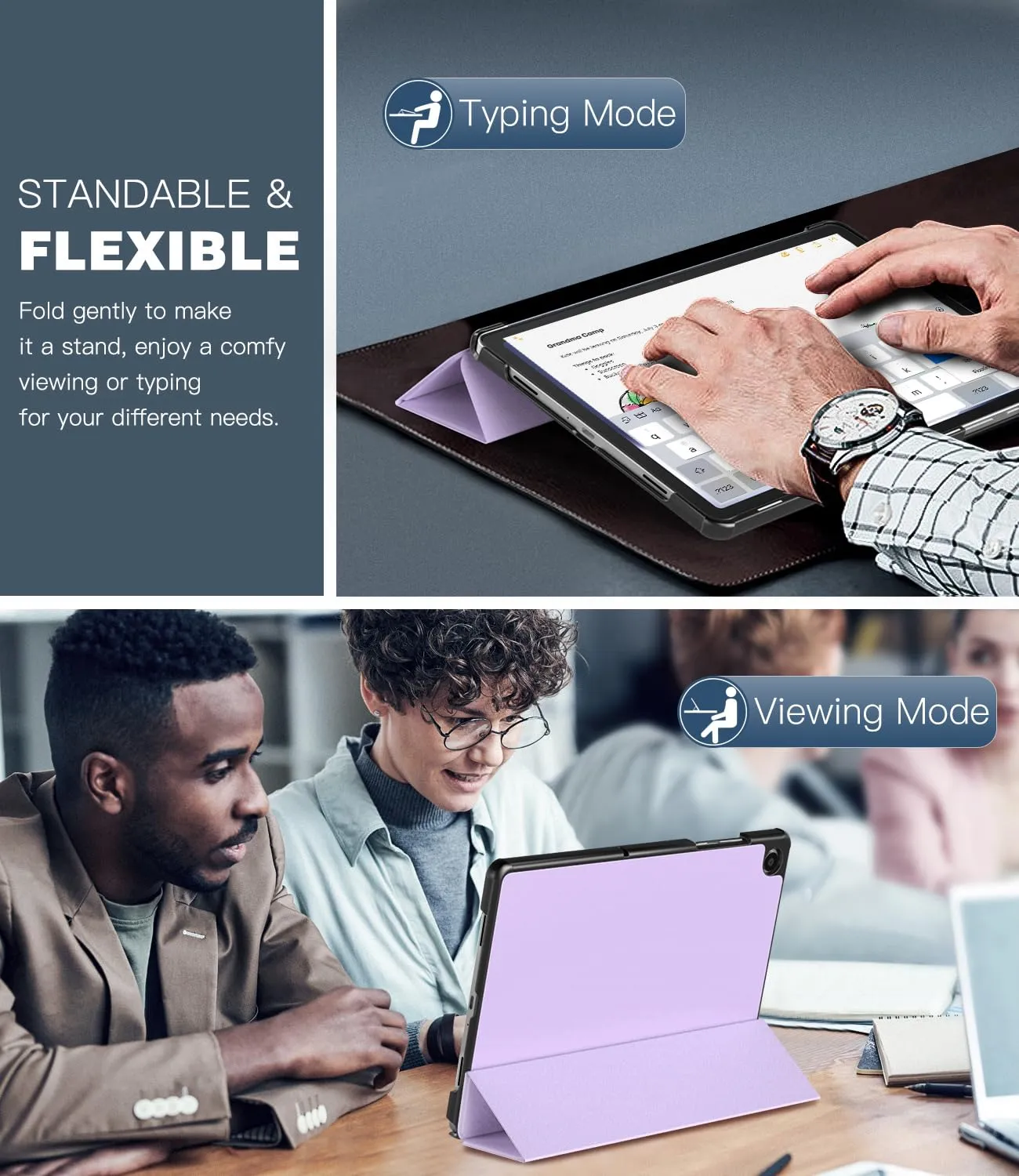 TiMOVO Cover per Samsung Galaxy Tab A11+/A11 Plus 11" (2025), Lilla - immagine 3
