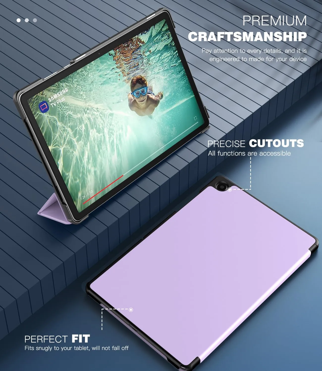 TiMOVO Cover per Samsung Galaxy Tab A11+/A11 Plus 11" (2025), Lilla - immagine 4