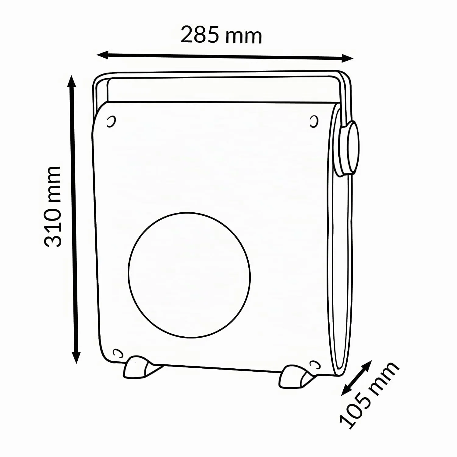 M Mimotec White Hearth Termoventilatore in Ceramica 2000W con Telecomando, Bianco - immagine 2