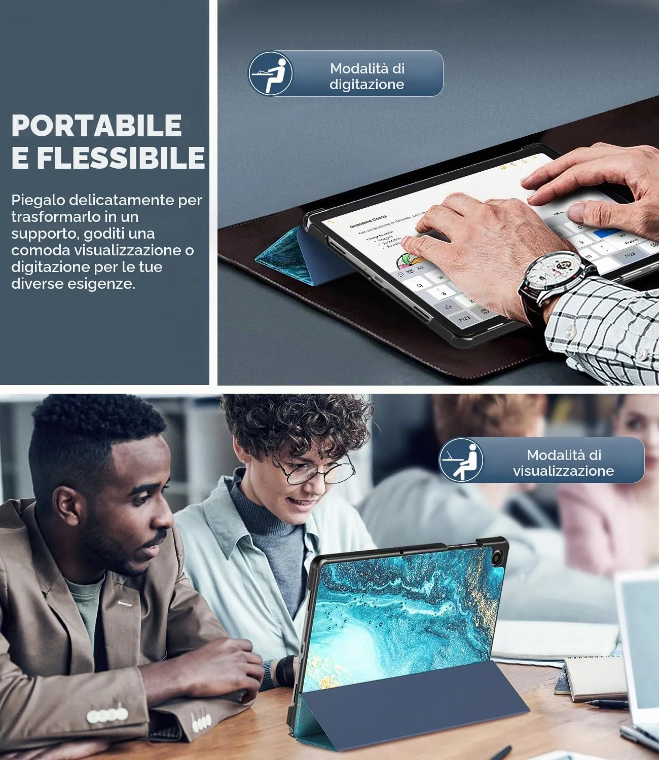 TiMOVO Cover per Samsung Galaxy Tab A11+/A9+ 11" (2025/2023), Doratura - immagine 3