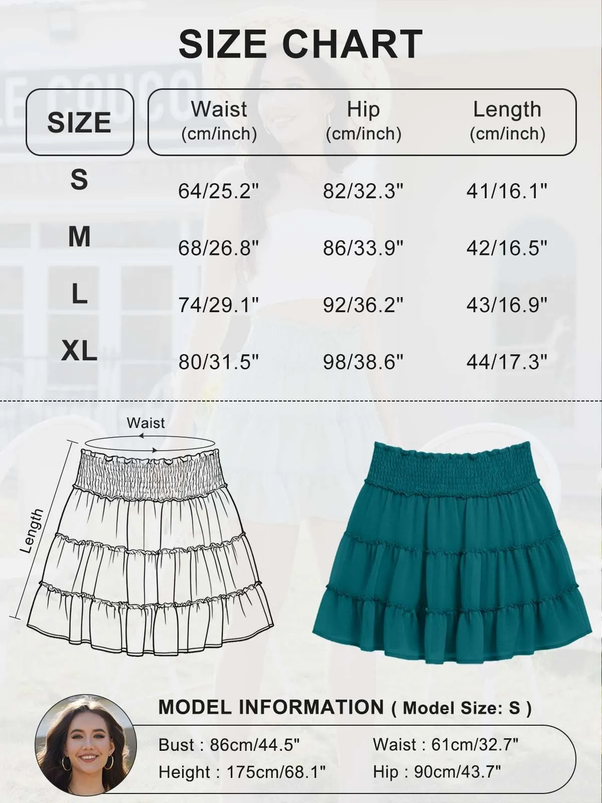 CheChury Mini Gonna Donna Vita Alta in Tulle a Balze con Pantaloncini Interni - immagine 6