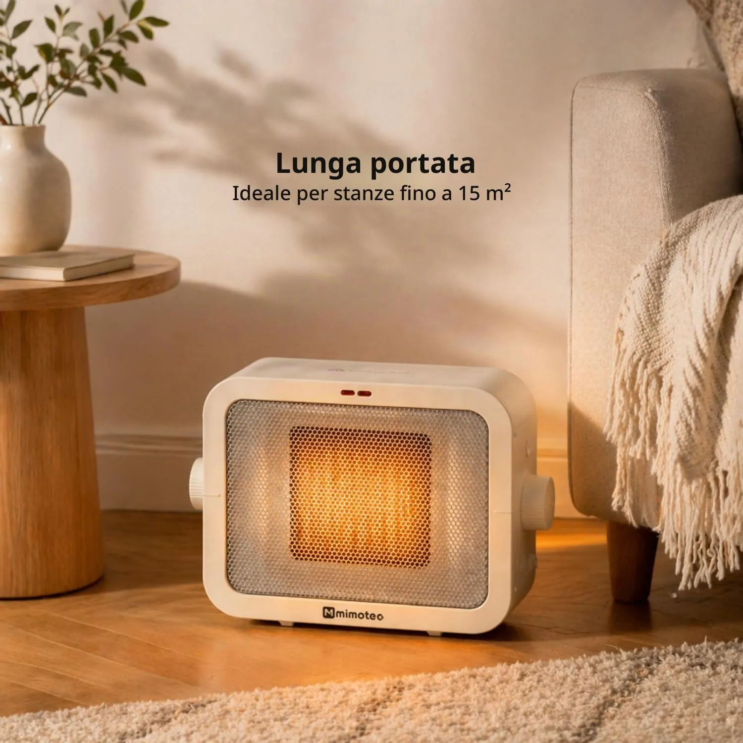 M Mimotec Calefattore Ceramico Elettrico White 1500W - immagine 9