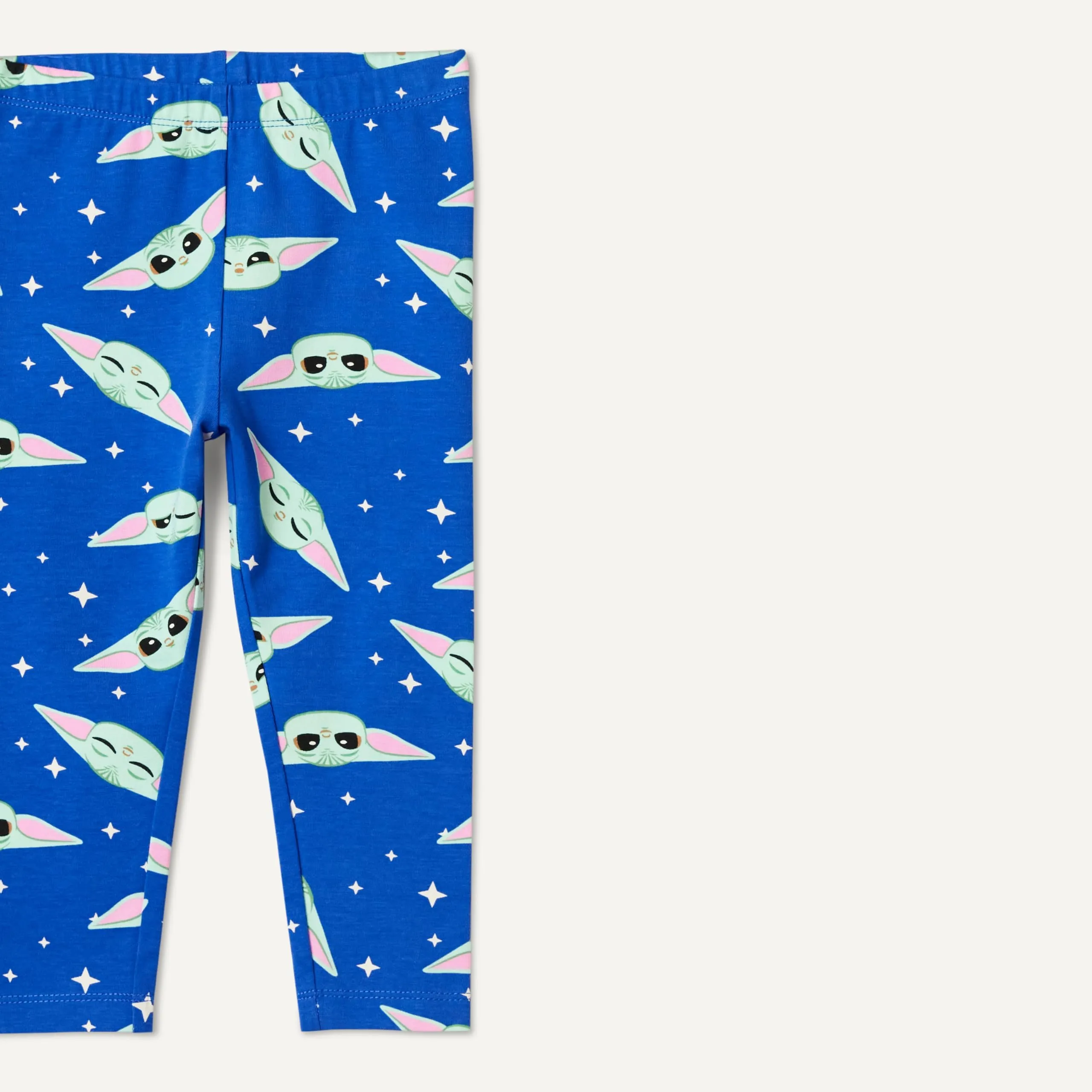 Amazon Essentials Disney Leggings da Bambina, Motivo Grogu Sky, Confezione da 3, 11-12 anni - immagine 2