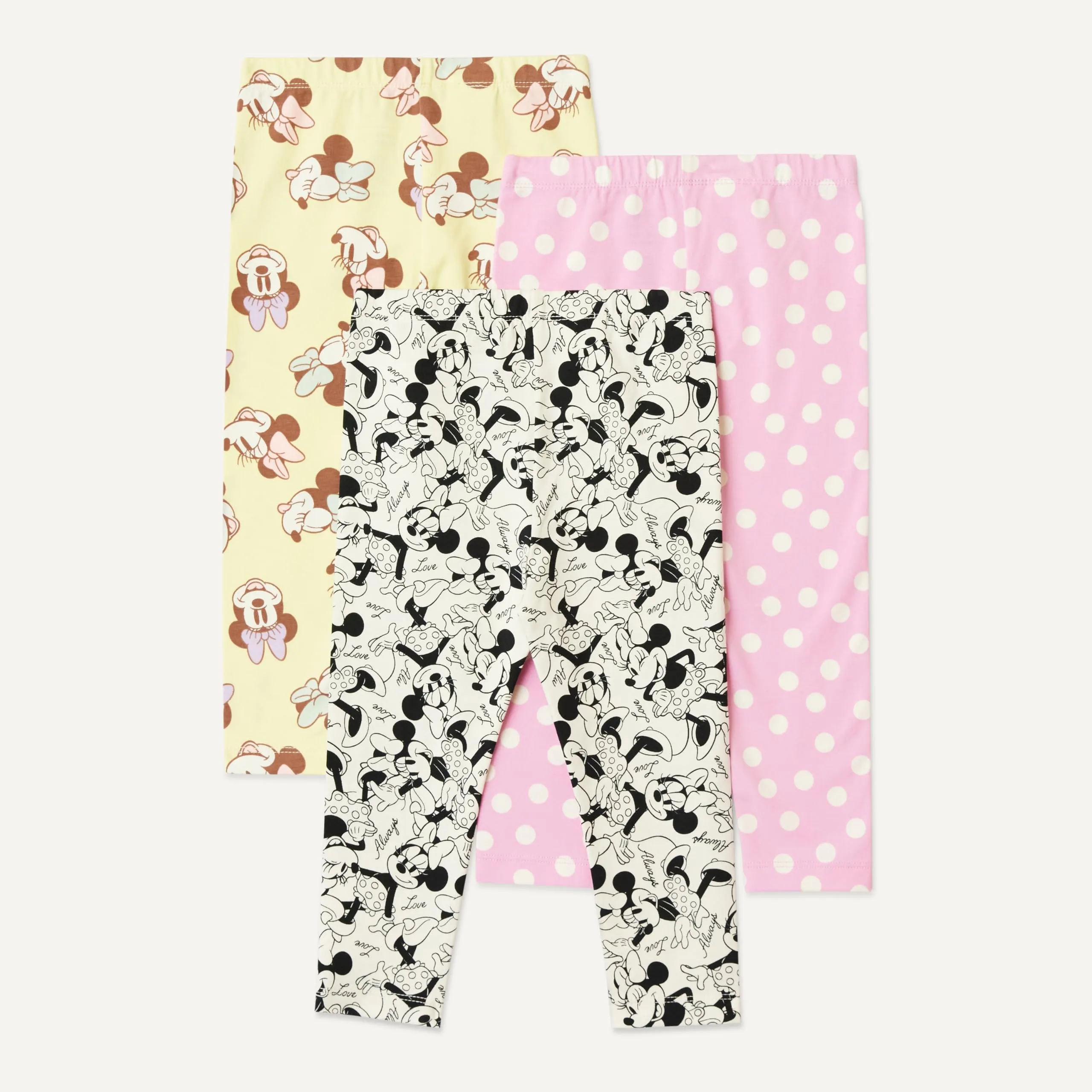 Amazon Essentials Disney Leggings da Bambina, Minnie Mouse, Confezione da 3, 4 anni - immagine 3