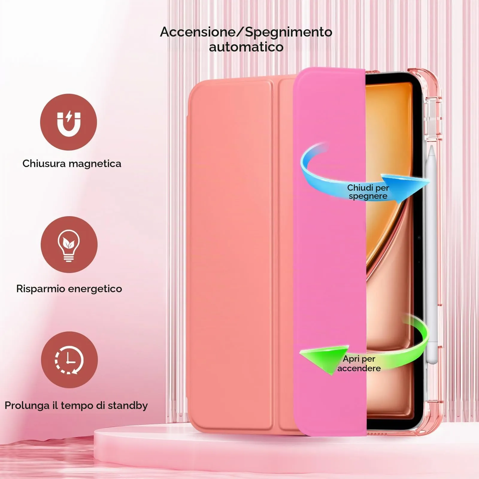 MoKo Cover per iPad Air 11 Pollici (M4/M3/M2) 2024/2025/2026 con Portapenna - immagine 5