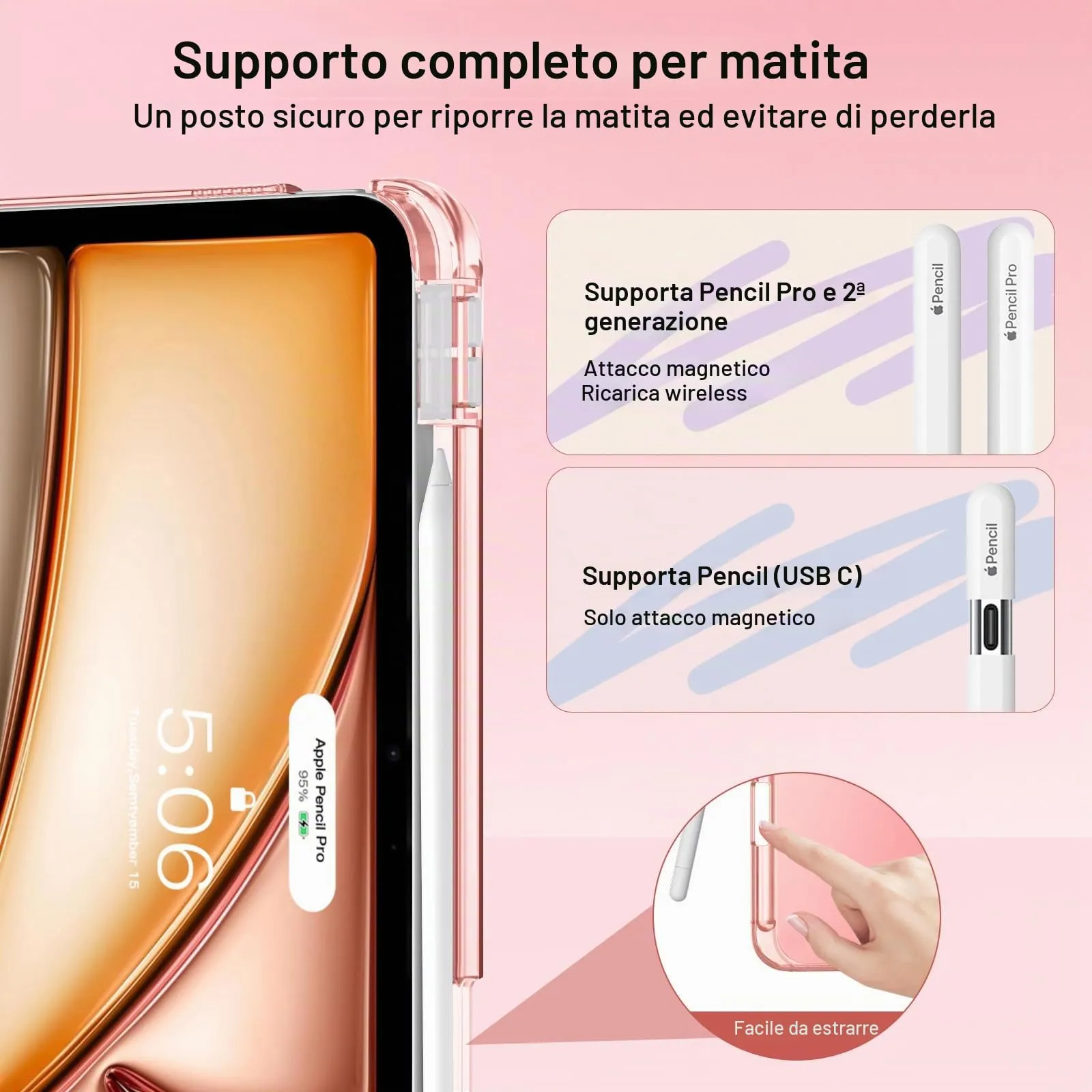 MoKo Cover per iPad Air 11 Pollici (M4/M3/M2) 2024/2025/2026 con Portapenna - immagine 6