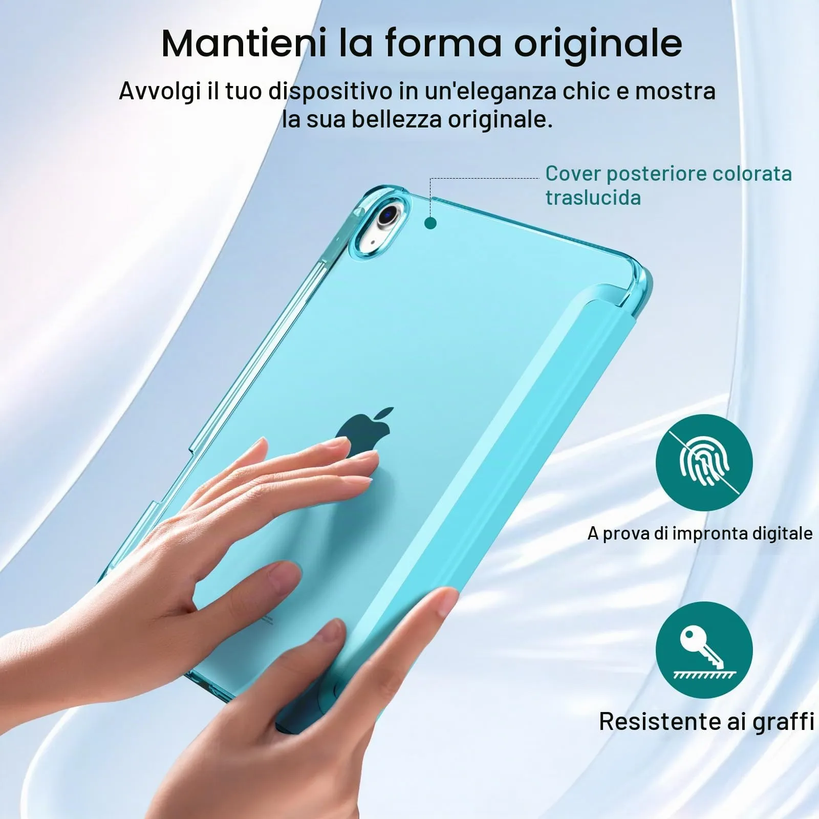 MoKo Cover per iPad Air 11 Pollici (M4/M3/M2) 2024-2026 con Portapenna - immagine 5