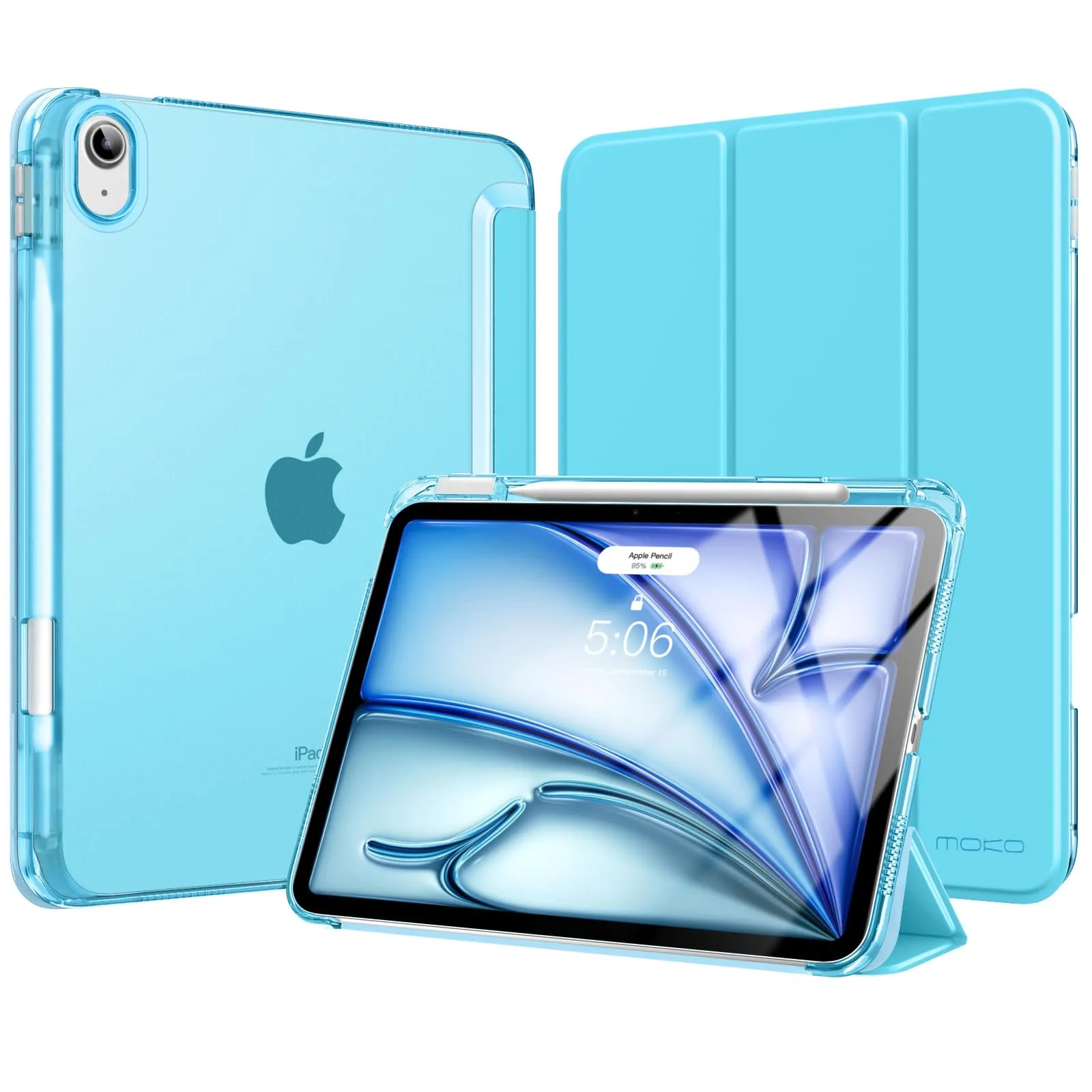 MoKo Cover per iPad Air 11 Pollici (M4/M3/M2) 2024/2025/2026 con Portapenna - immagine 1