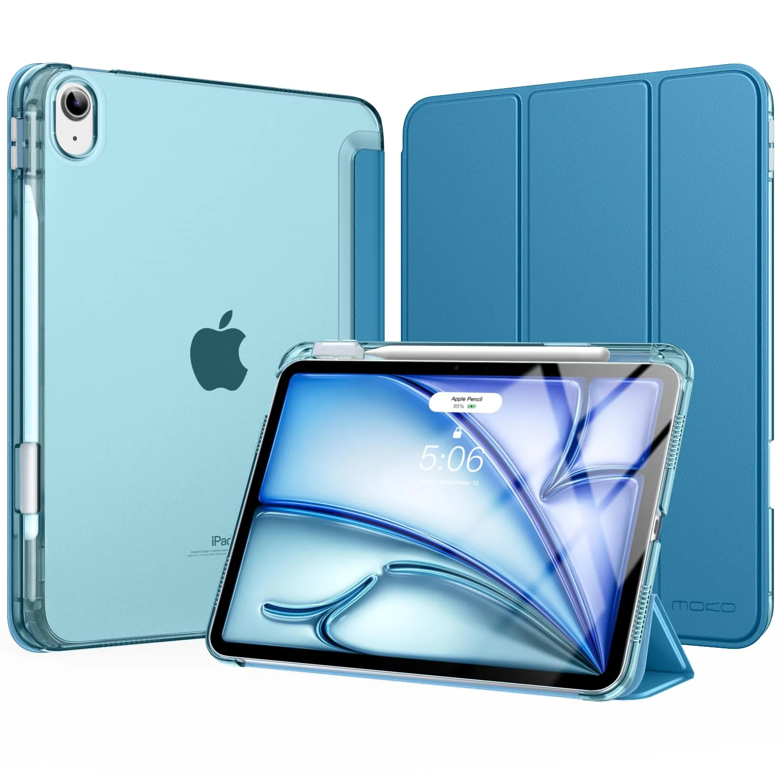 MoKo Cover per iPad Air 11 Pollici (M4/M3/M2) 2024/2025/2026 con Portapenna - immagine 1