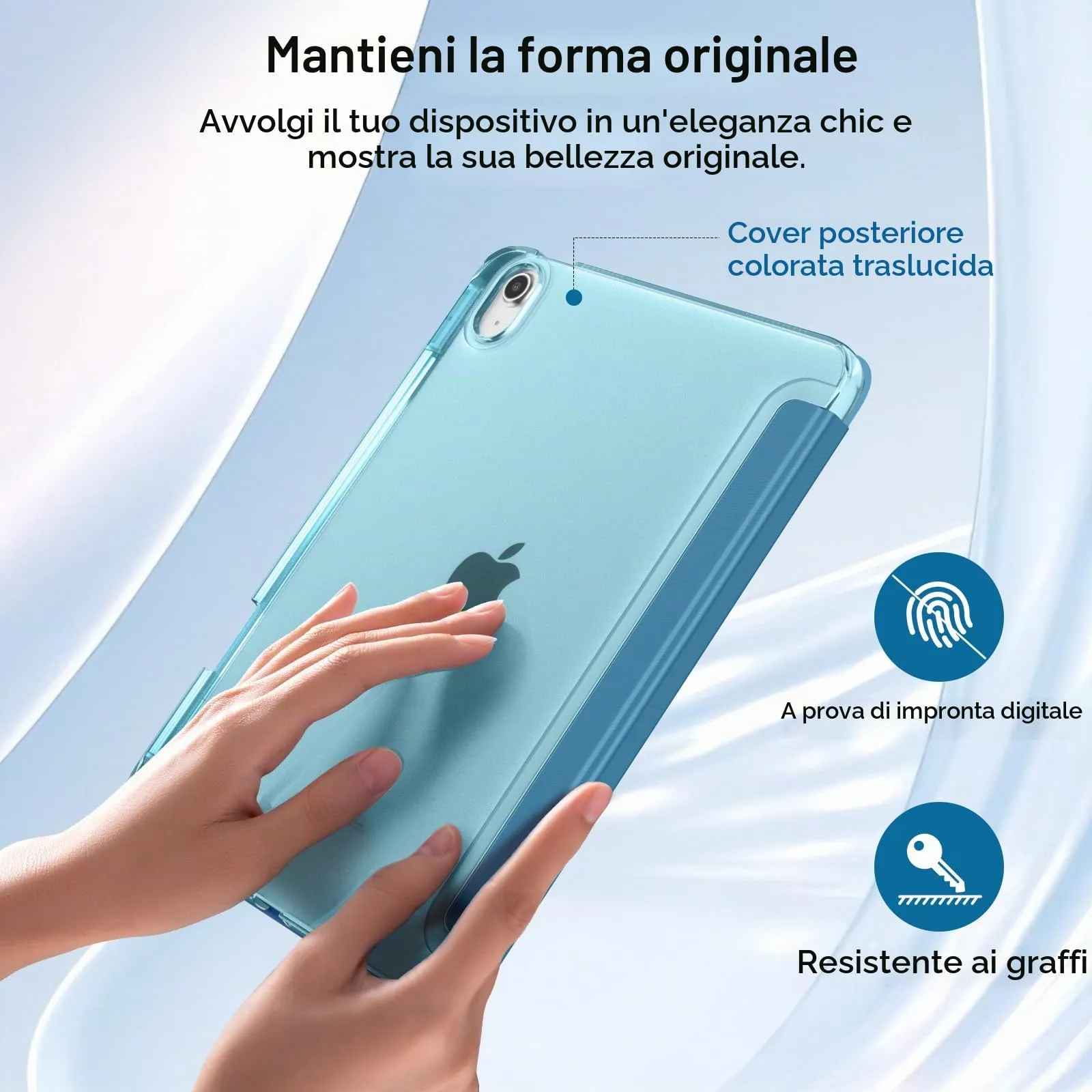 MoKo Cover per iPad Air 11 Pollici (M4/M3/M2) 2024/2025/2026 con Portapenna - immagine 5
