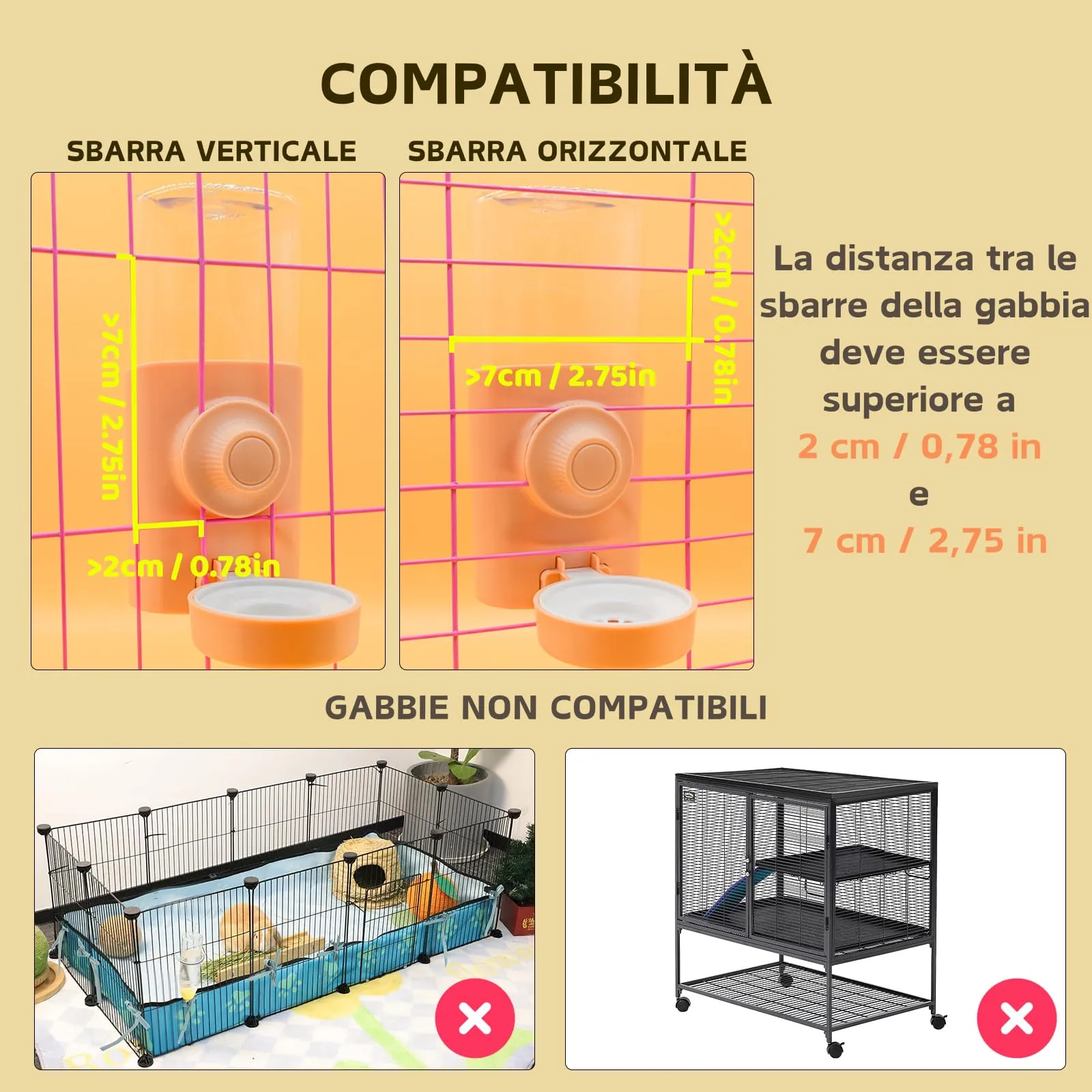 Septillar Borraccia Acqua Automatica a Gravità per Piccoli Animali, 600ml, Rosa - immagine 3
